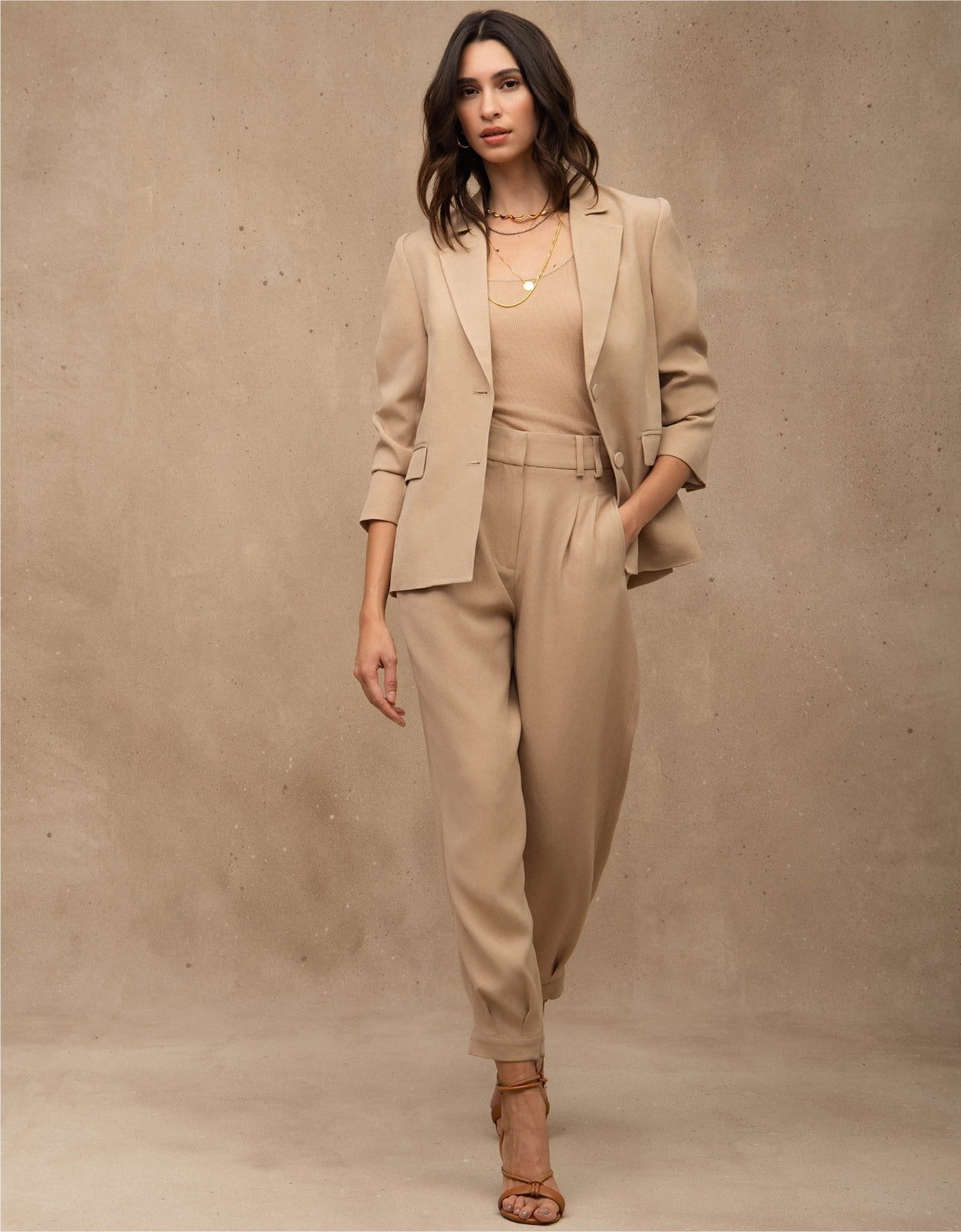 BLAZER HELOÍSA MADRE REINA ALFAITARIA AREIA