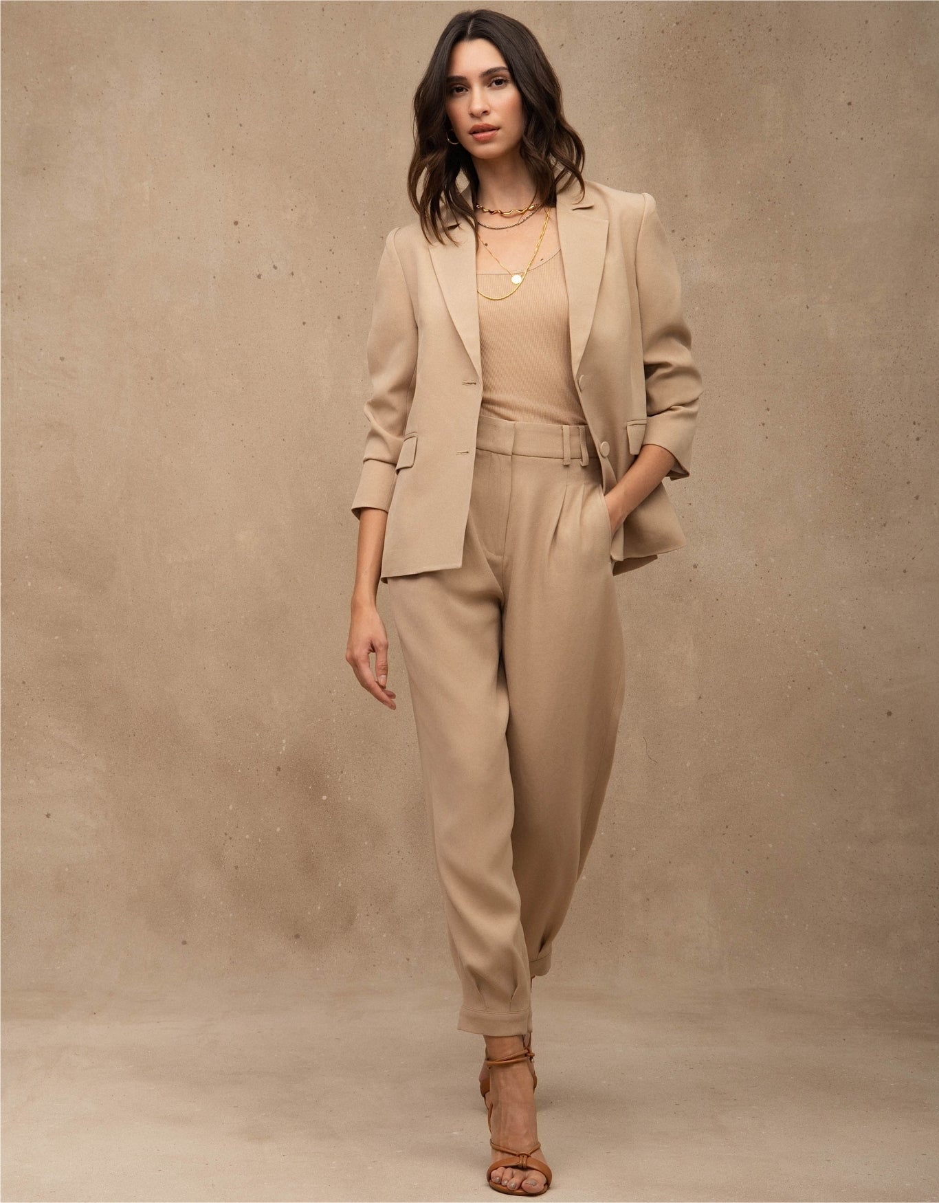 BLAZER HELOÍSA MADRE REINA ALFAITARIA AREIA