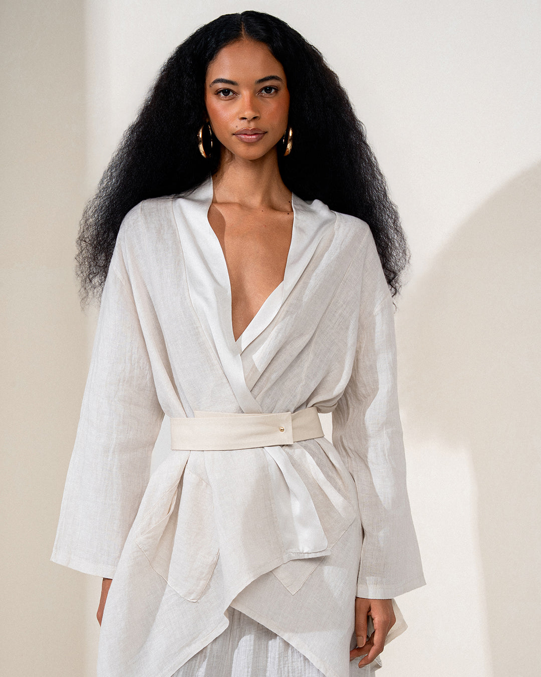 KIMONO MIRELLA MADRE REINA LINHO CREMA