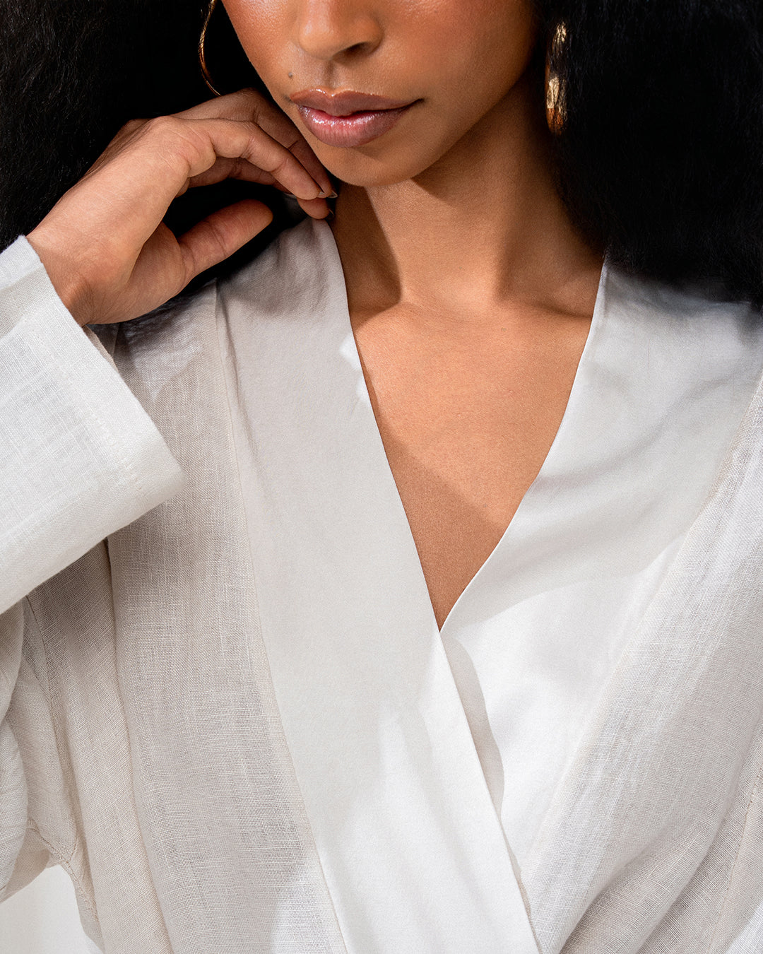 KIMONO MIRELLA MADRE REINA LINHO CREMA