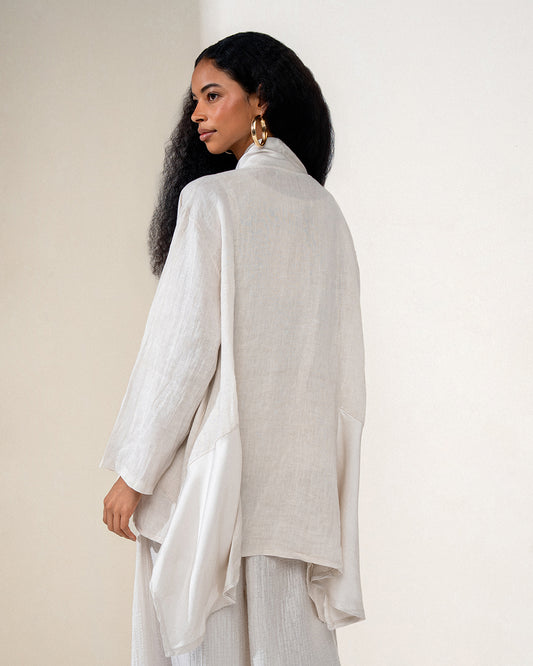 KIMONO MIRELLA MADRE REINA LINHO CREMA