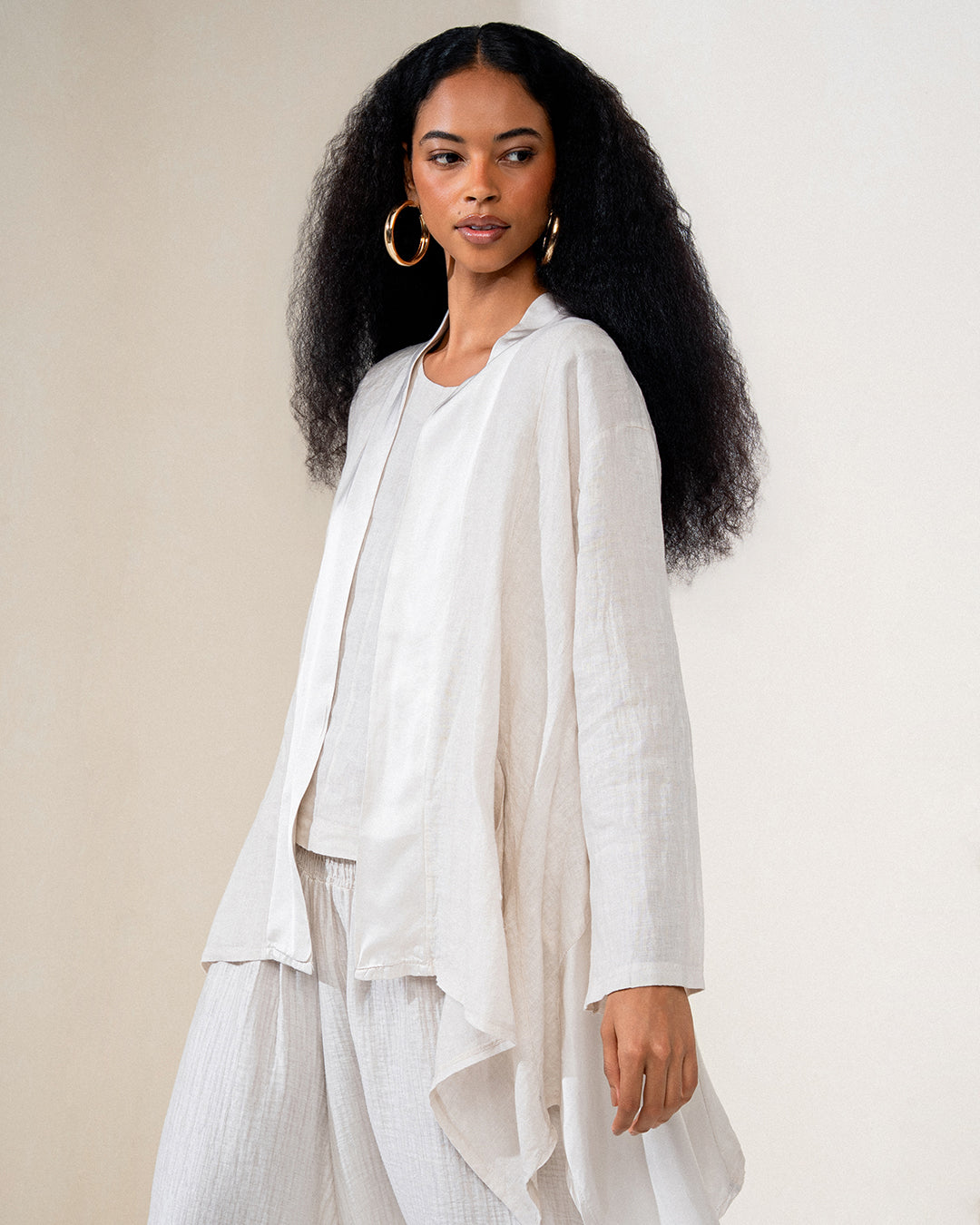 KIMONO MIRELLA MADRE REINA LINHO CREMA
