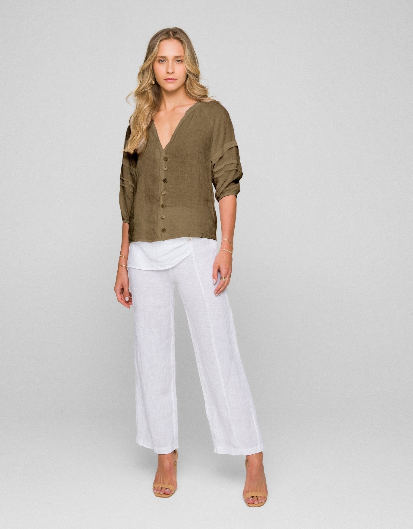 BLUSA GABI MADRE REINA LINHO NOZES