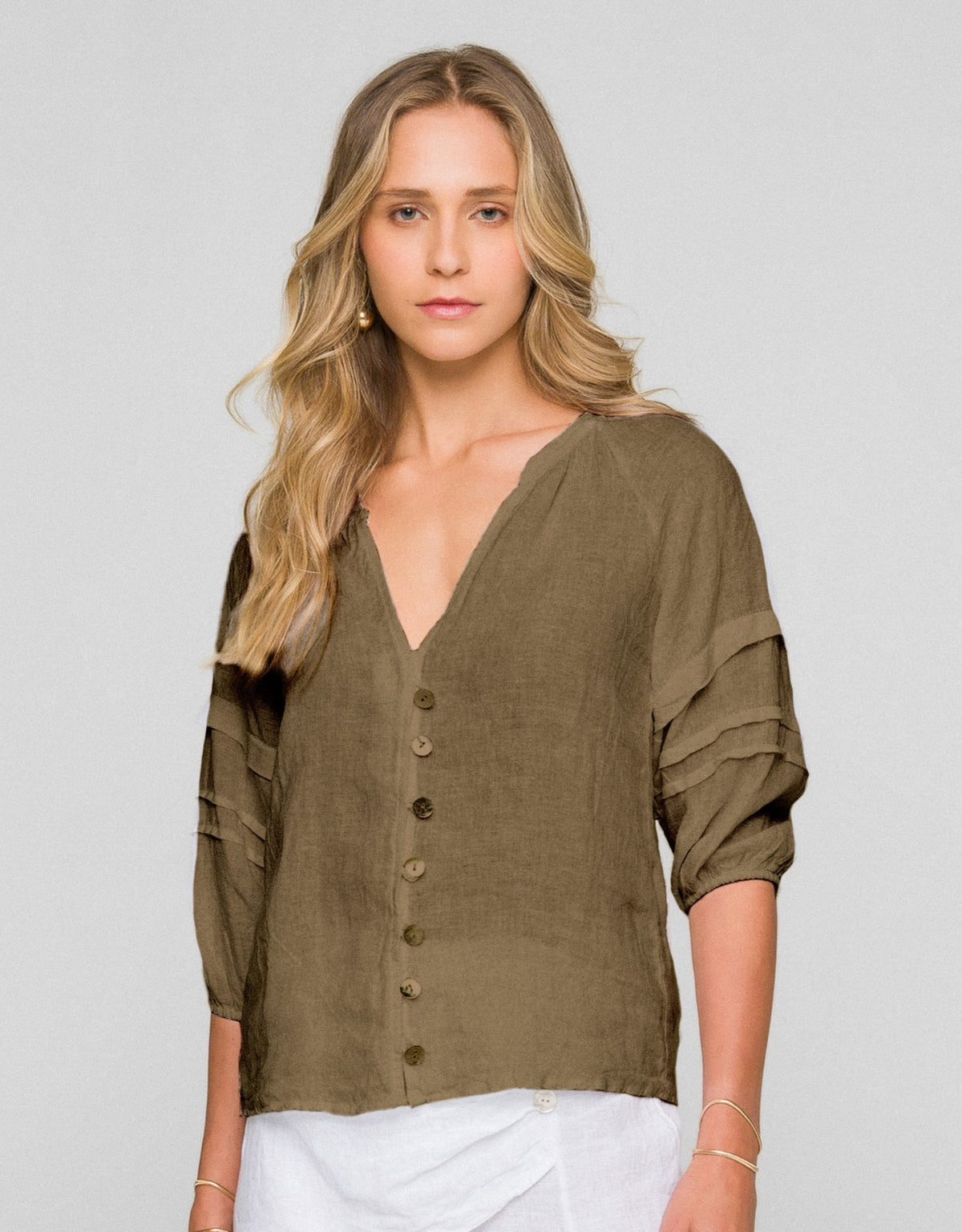 BLUSA GABI MADRE REINA LINHO NOZES