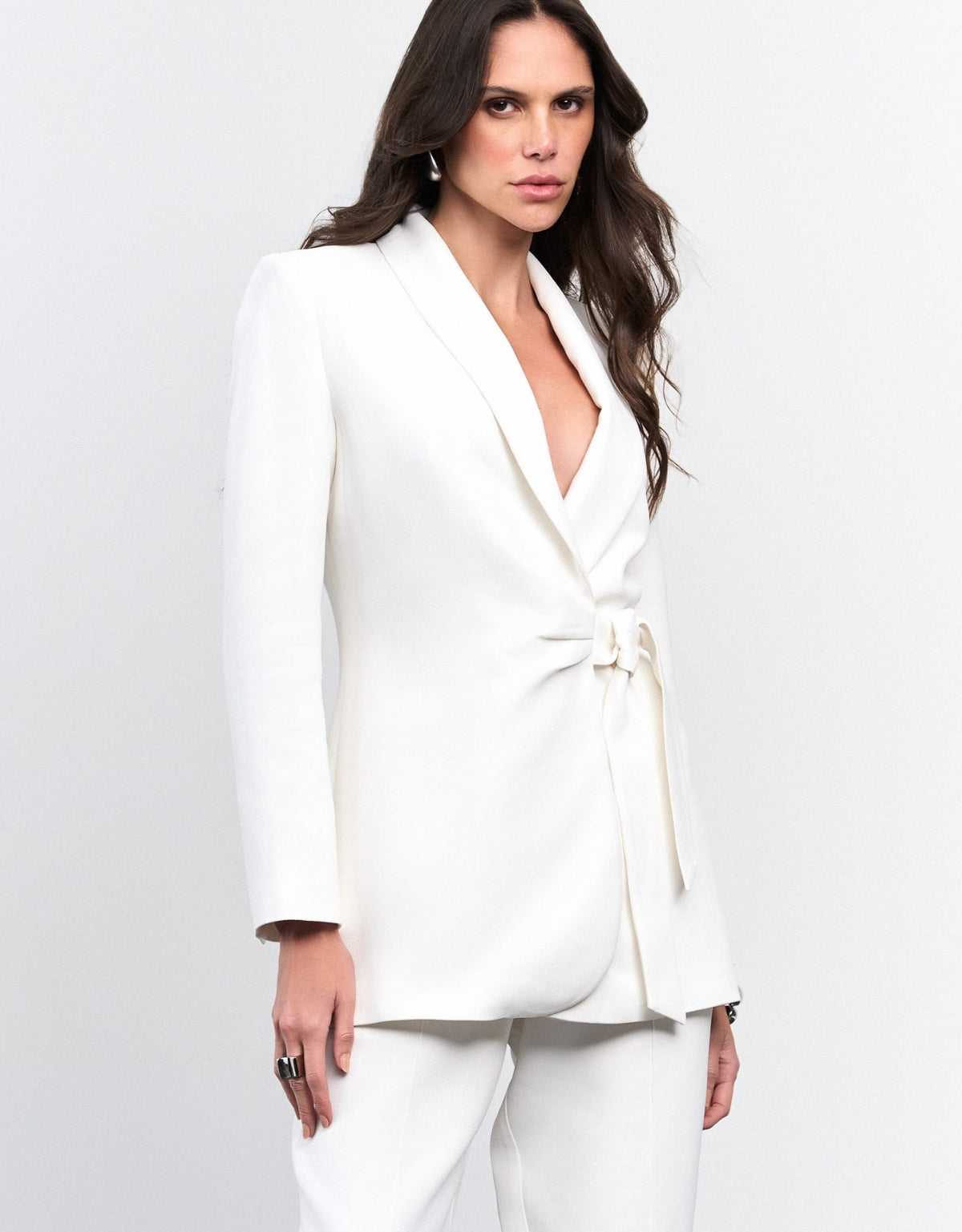 BLAZER ALICE AMARRAÇÃO MADRE REINA OFF WHITE