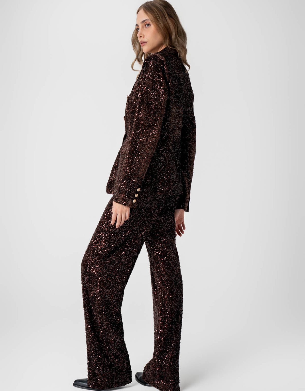 BLAZER BEATRIZ MADRE REINA CAFÉ