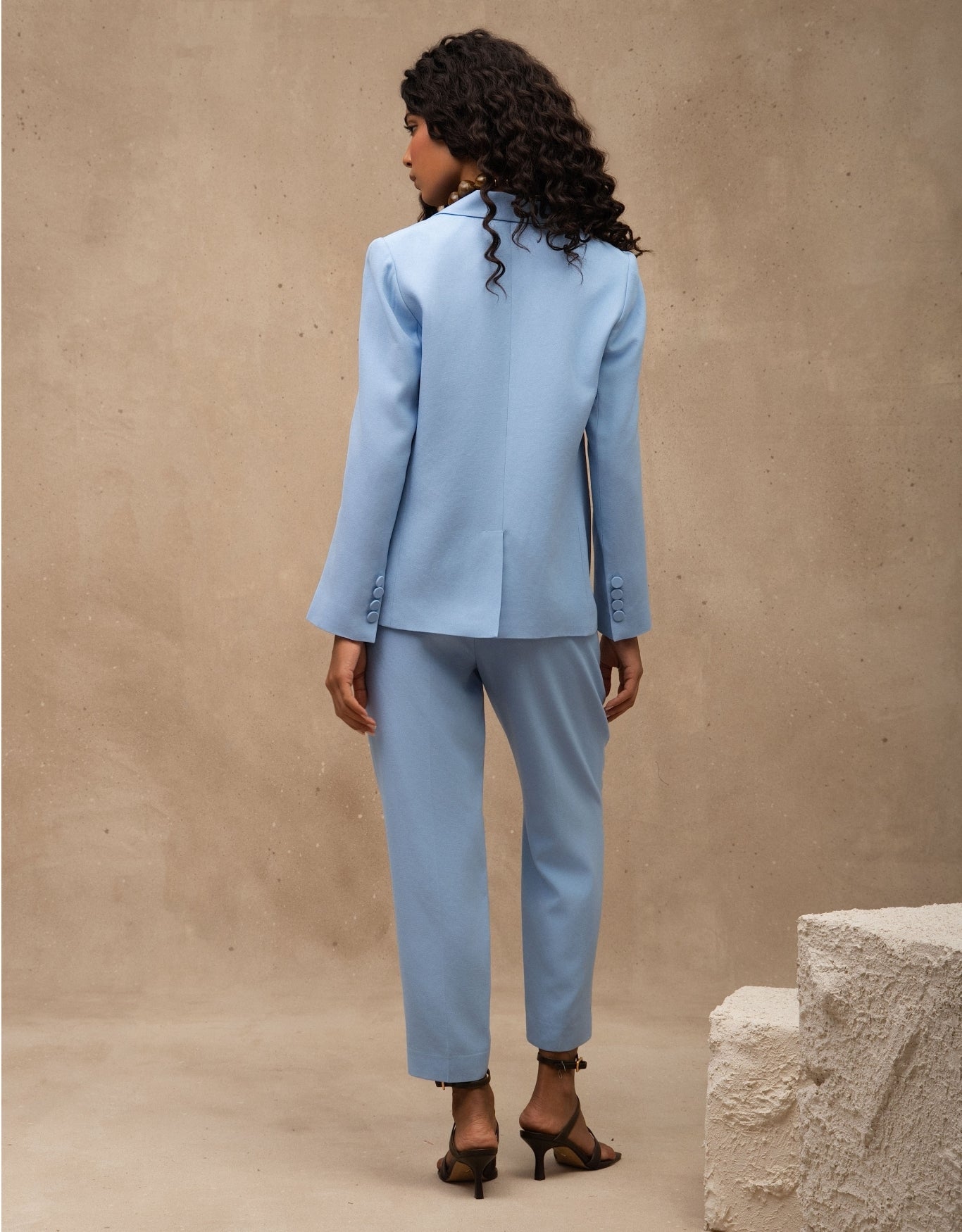 BLAZER HELOÍSA MADRE REINA ALFAIATARIA AZUL ÁGATA