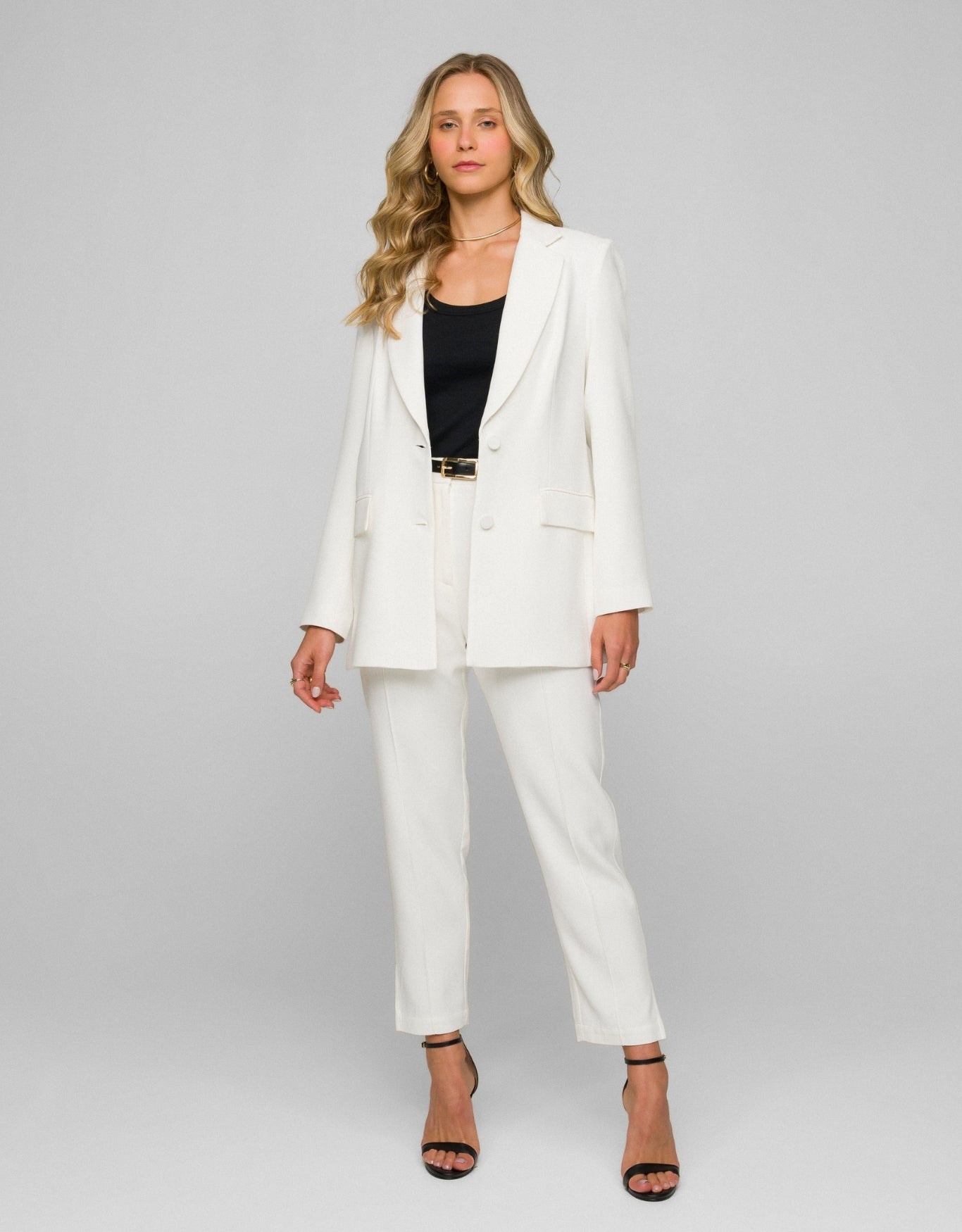 BLAZER HELOISA MADRE REINA CREPE PATOU OFF WHITE
