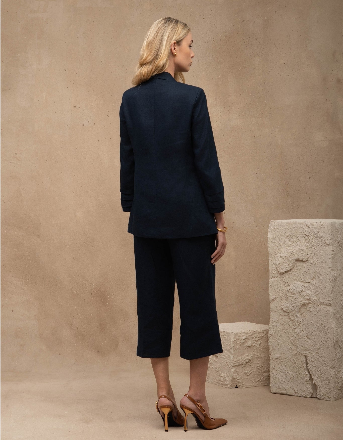 BLAZER MARIAH MADRE REINA LINHO AZUL MARINE