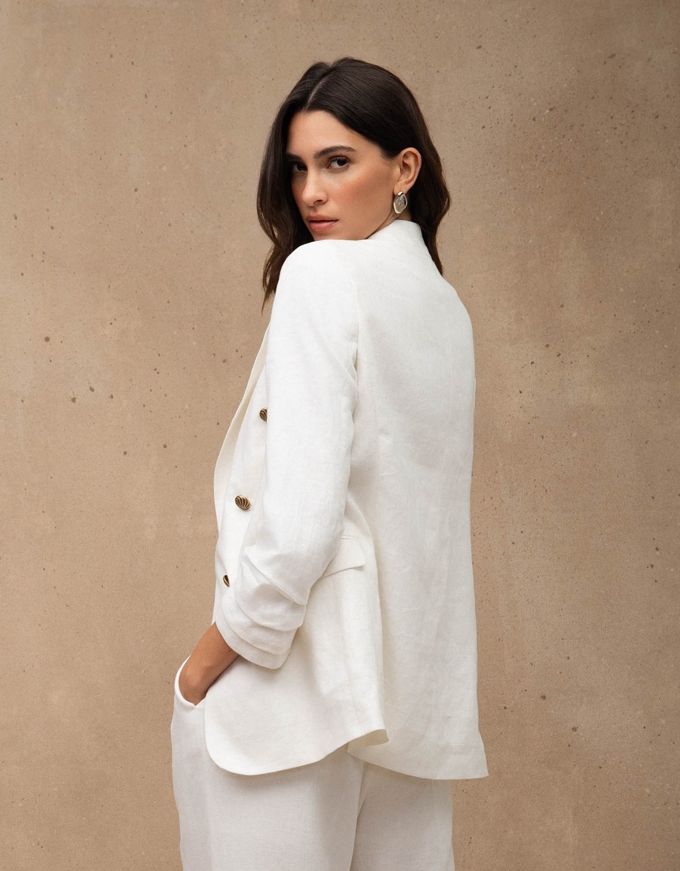 BLAZER MARIAH MADRE REINA LINHO OFF WHITE