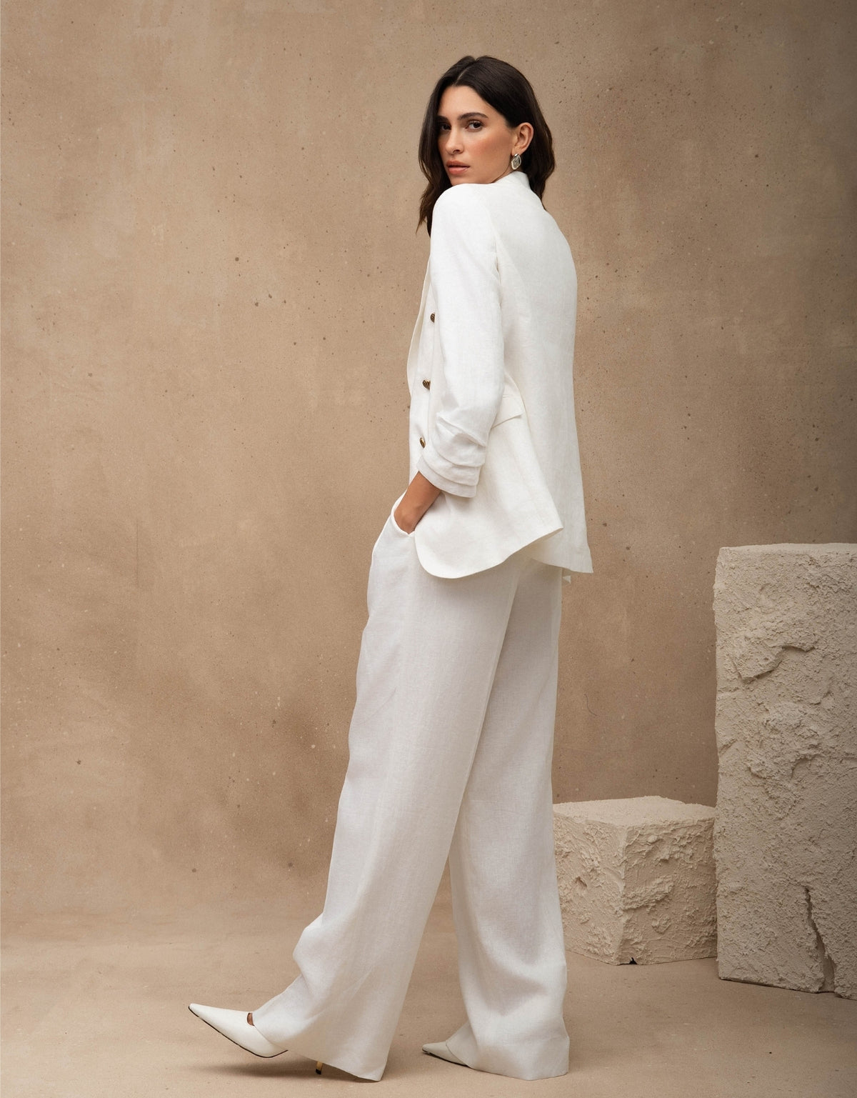 BLAZER MARIAH MADRE REINA LINHO OFF WHITE