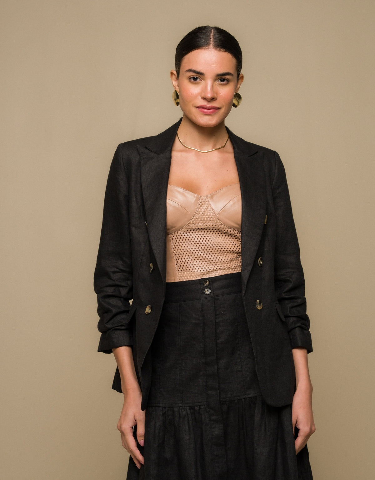 BLAZER MARIAH MADRE REINA LINHO PRETO