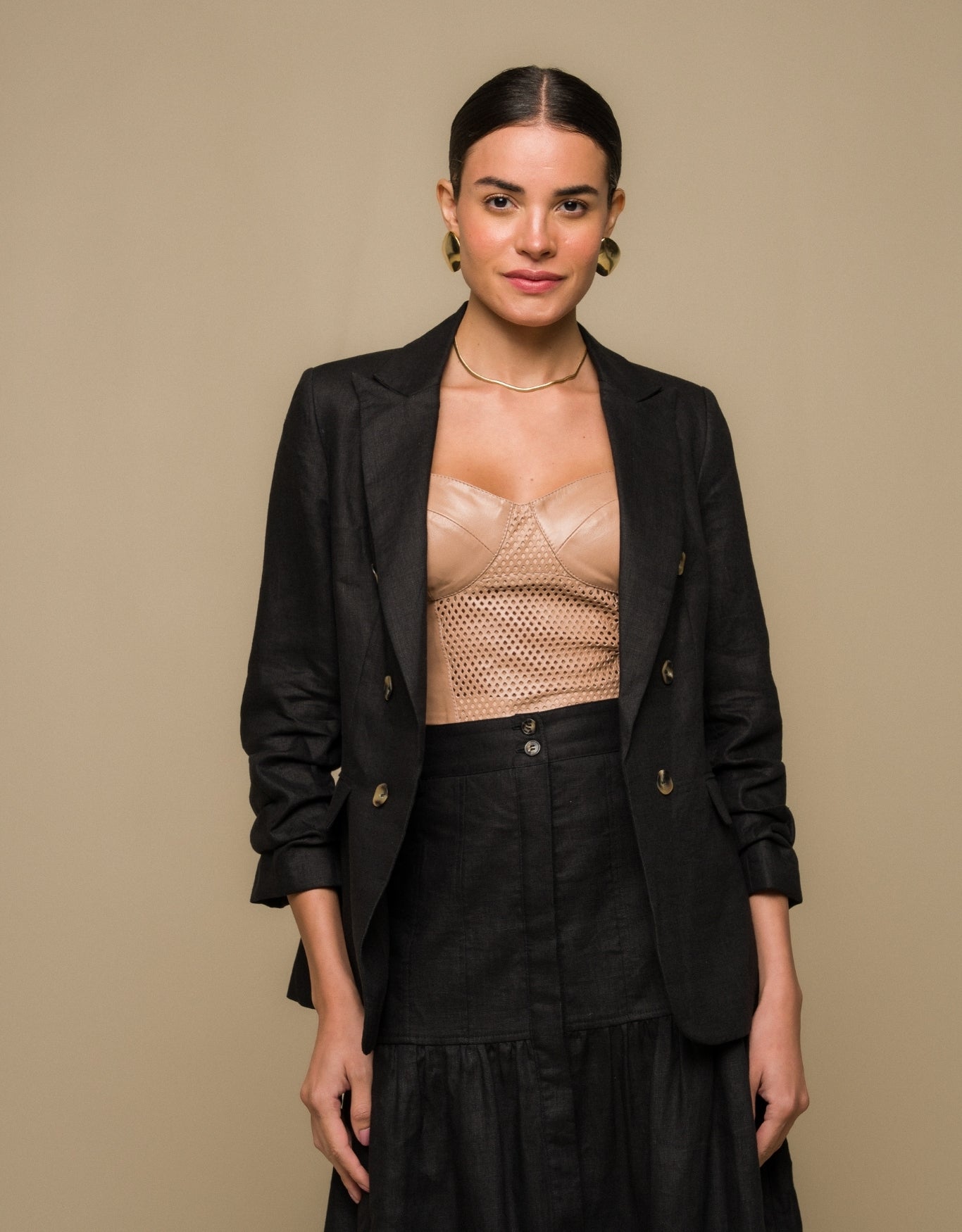 BLAZER MARIAH MADRE REINA LINHO PRETO