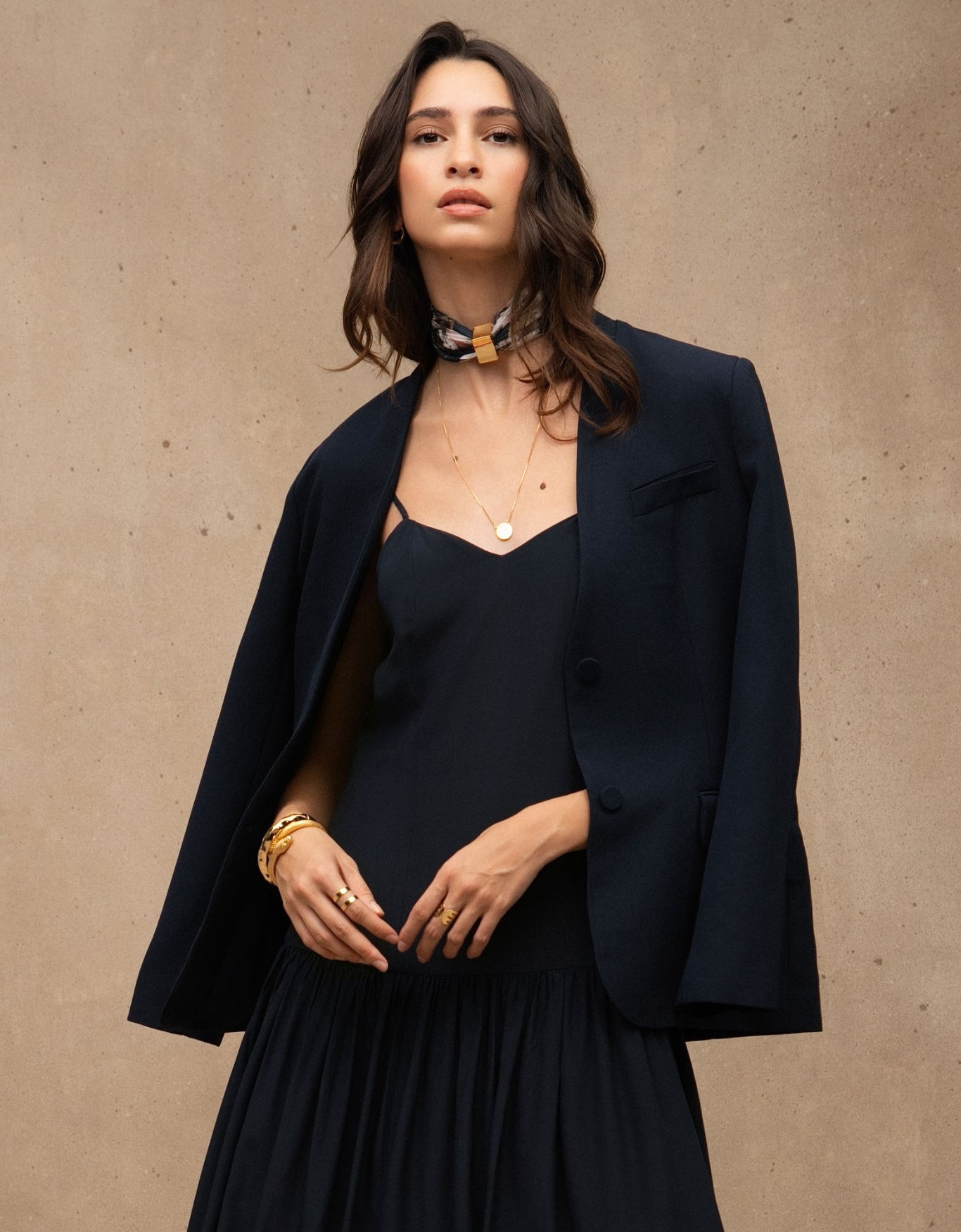 BLAZER PAOLA MADRE REINA ALFAIATARIA AZUL MARINE