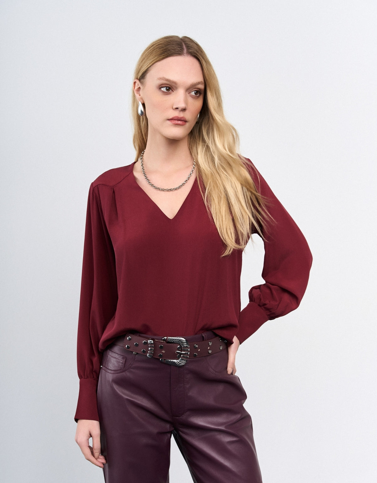 BLUSA ALÍCIA MADRE REINA SEDA PINOT