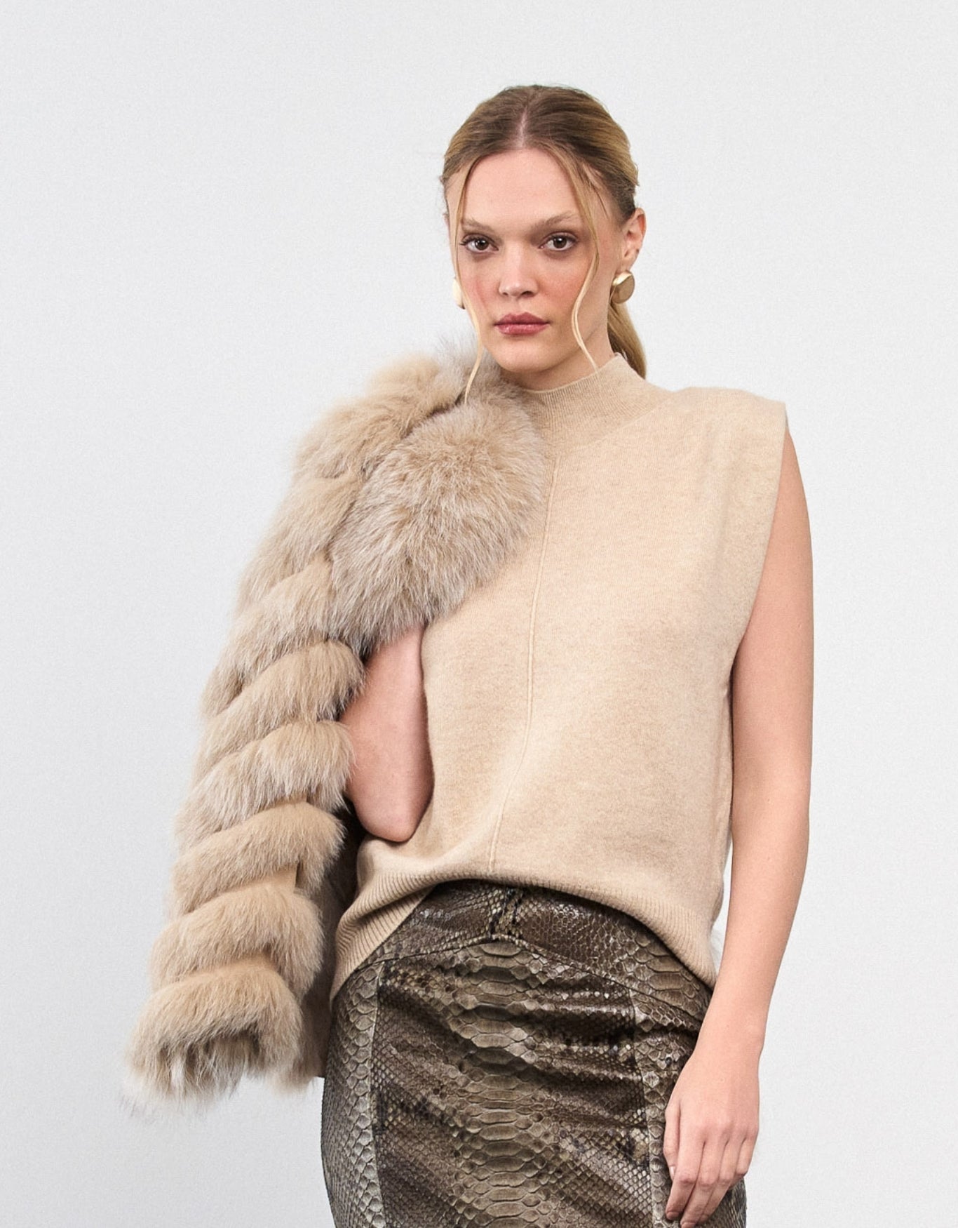 BLUSA BELLA  MADRE REINA CASHMERE DESERT