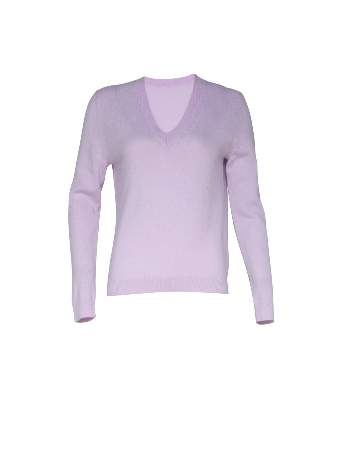 BLUSA CASHMERE GOLA V EM CASHMERE LILÁS