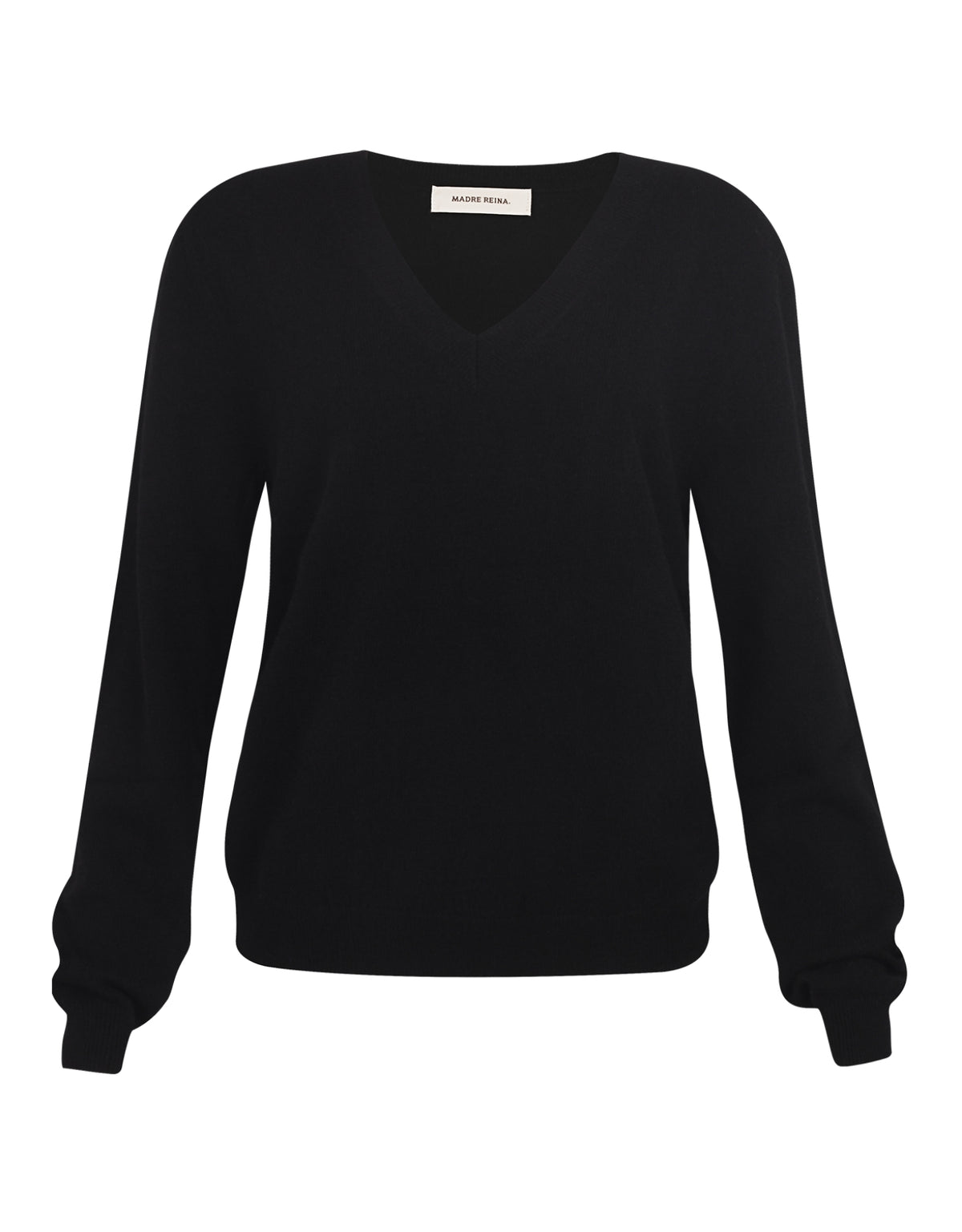 BLUSA CASHMERE GOLA V EM CASHMERE PRETO