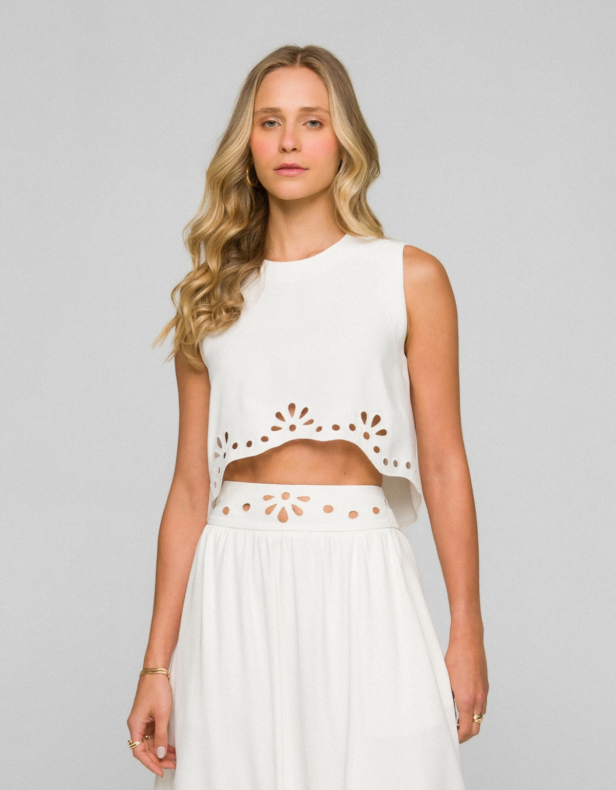 BLUSA CLARISSA MADRE REINA CREPE PATOU OFF WHITE