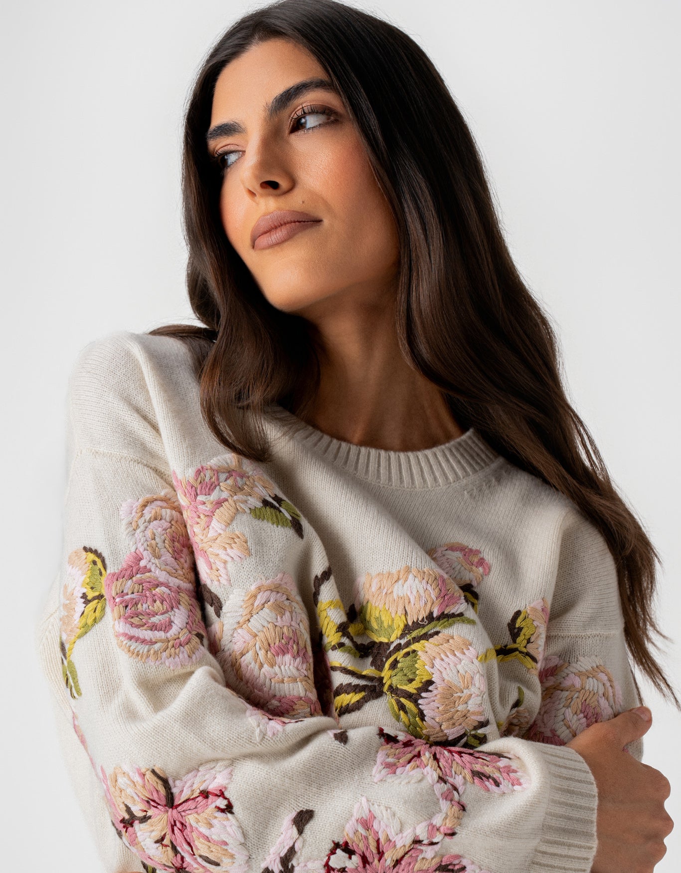 BLUSA FLOWERS MADRE REINA LÃ CRU