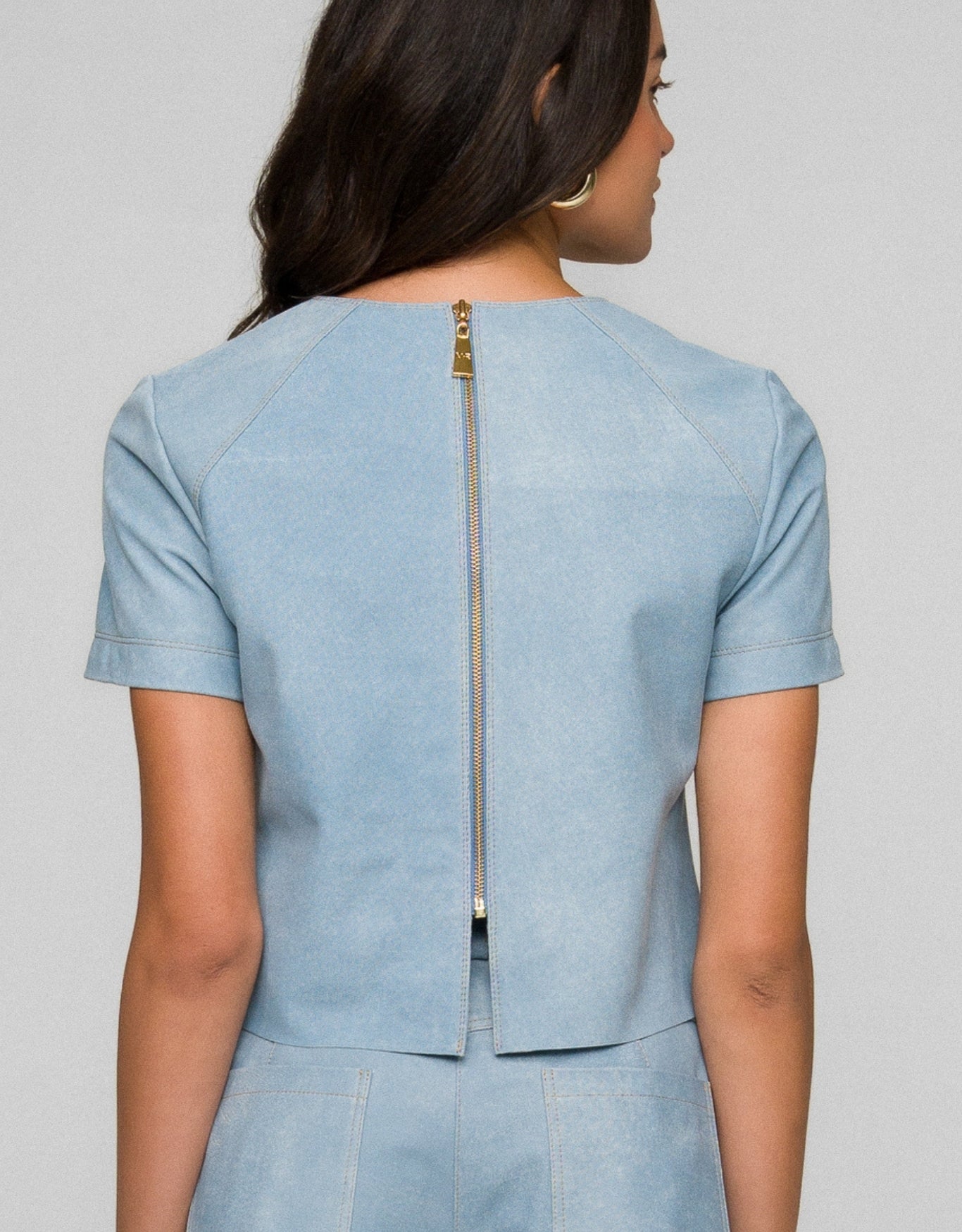 BLUSA GIULIA MADRE REINA BLUE DENIM