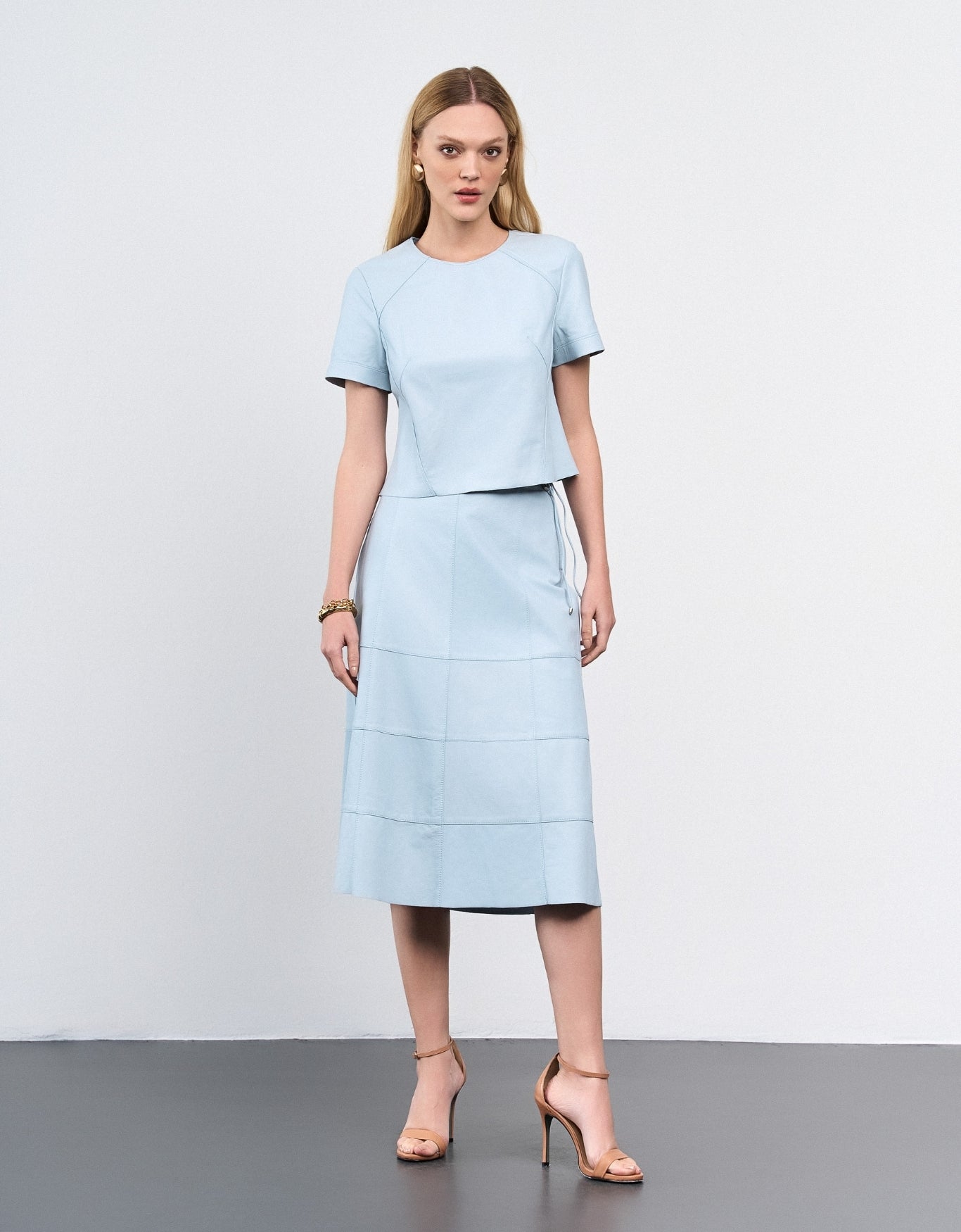 BLUSA GIULIA MADRE REINA COURO BLUE DAY