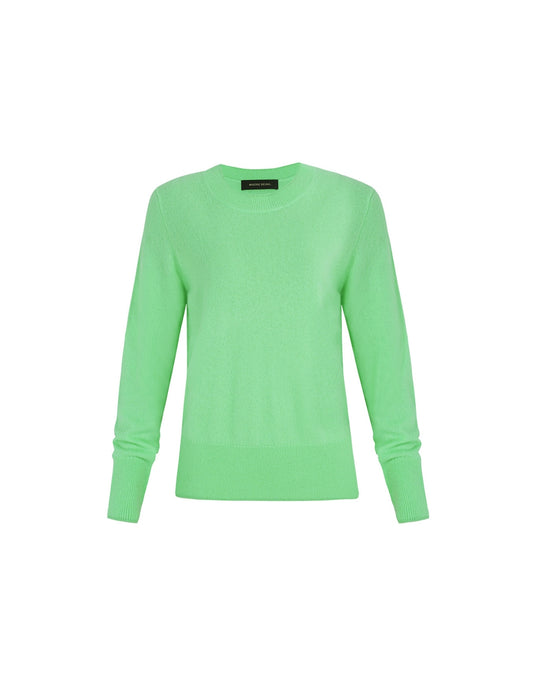 BLUSA GOLA CARECA CASHMERE VERDE MENTA