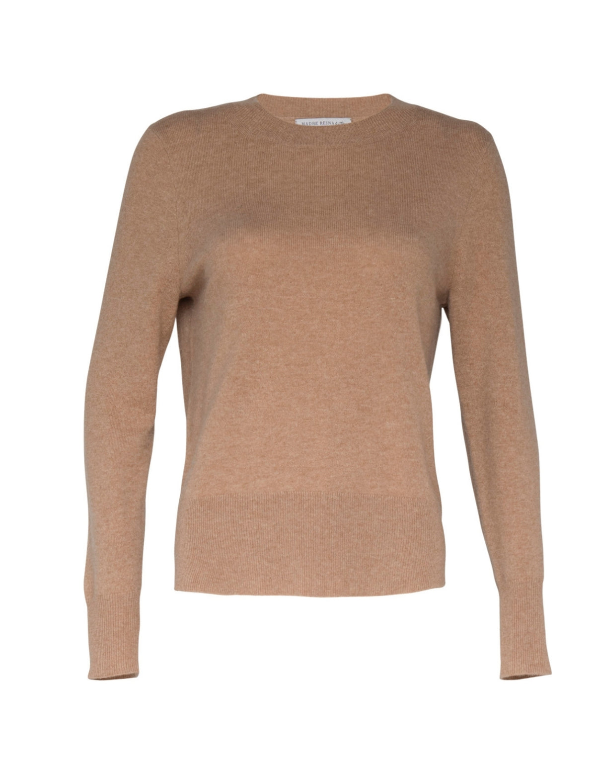 BLUSA GOLA REDONDA EM CASHMERE CAMEL