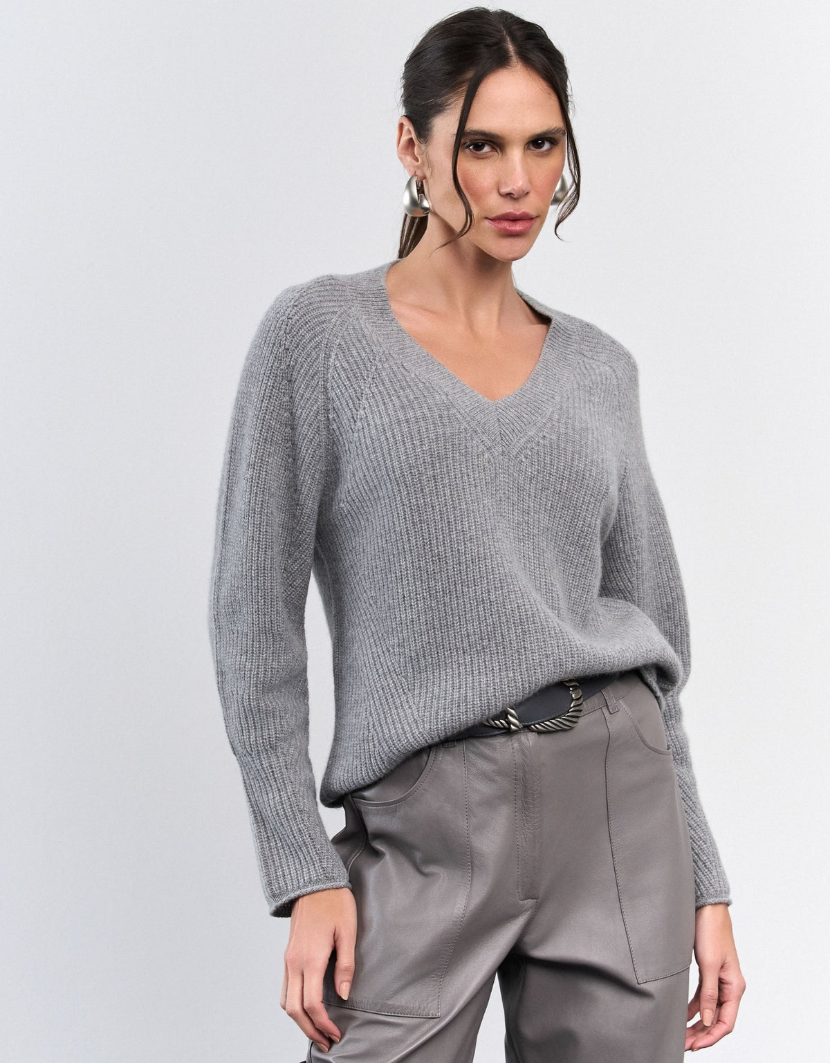 BLUSA HELÔ  MADRE REINA CASHMERE CALM GRAY
