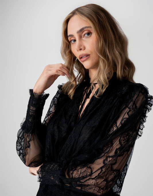 BLUSA MAITE MADRE REINA PRETO