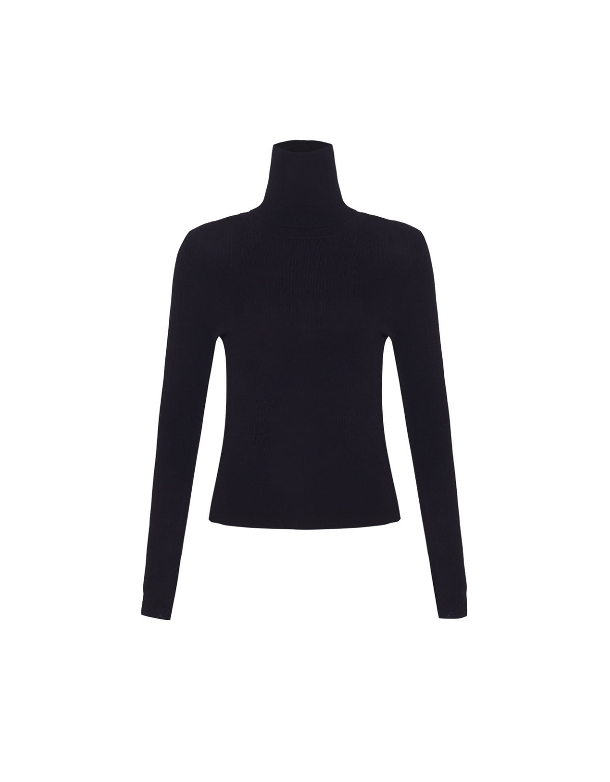 BLUSA MARI GOLA ALTA MADRE REINA TRICOT PRETO