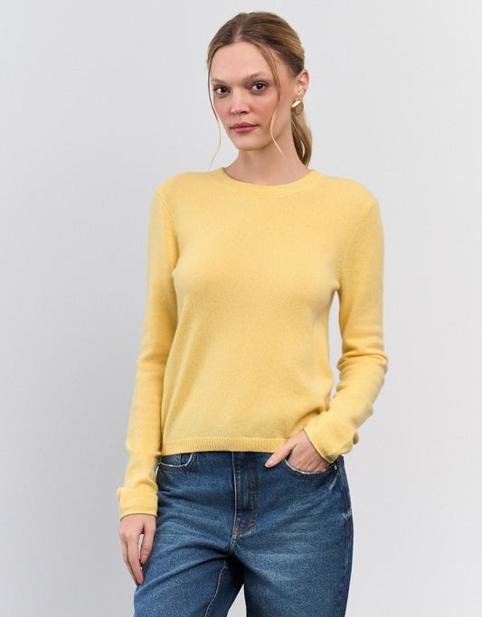 BLUSA MARIAH MADRE REINA CASHMERE YELLOW CREAM