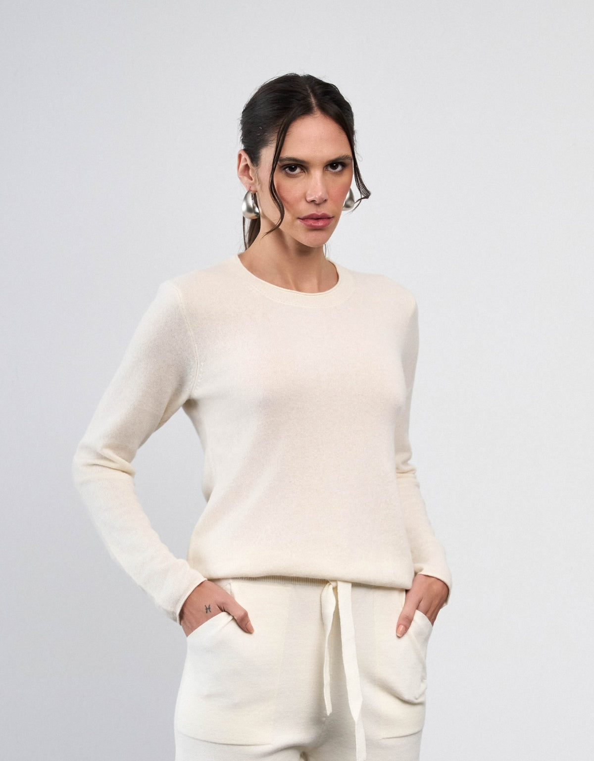 BLUSA MARIAH MADRE REINA CASHMERE OFF WHITE