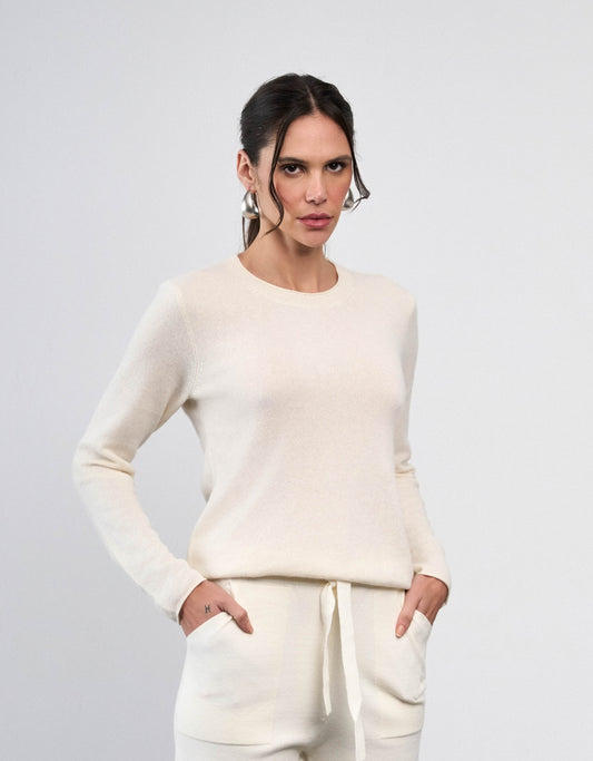 BLUSA MARIAH MADRE REINA CASHMERE OFF WHITE
