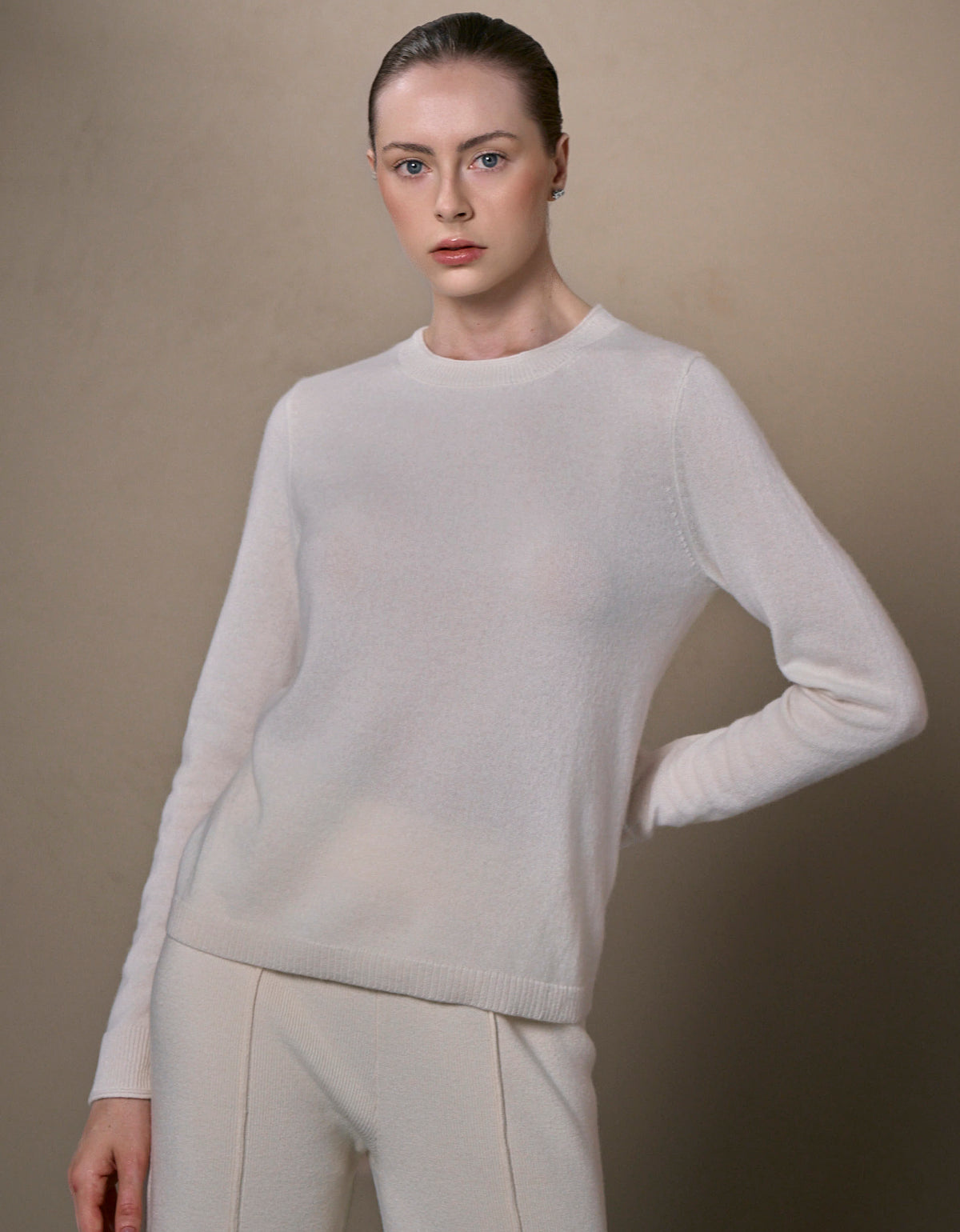 BLUSA MARIAH MADRE REINA CASHMERE OFF WHITE