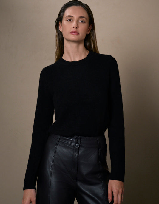 BLUSA MARIAH MADRE REINA CASHMERE PRETO