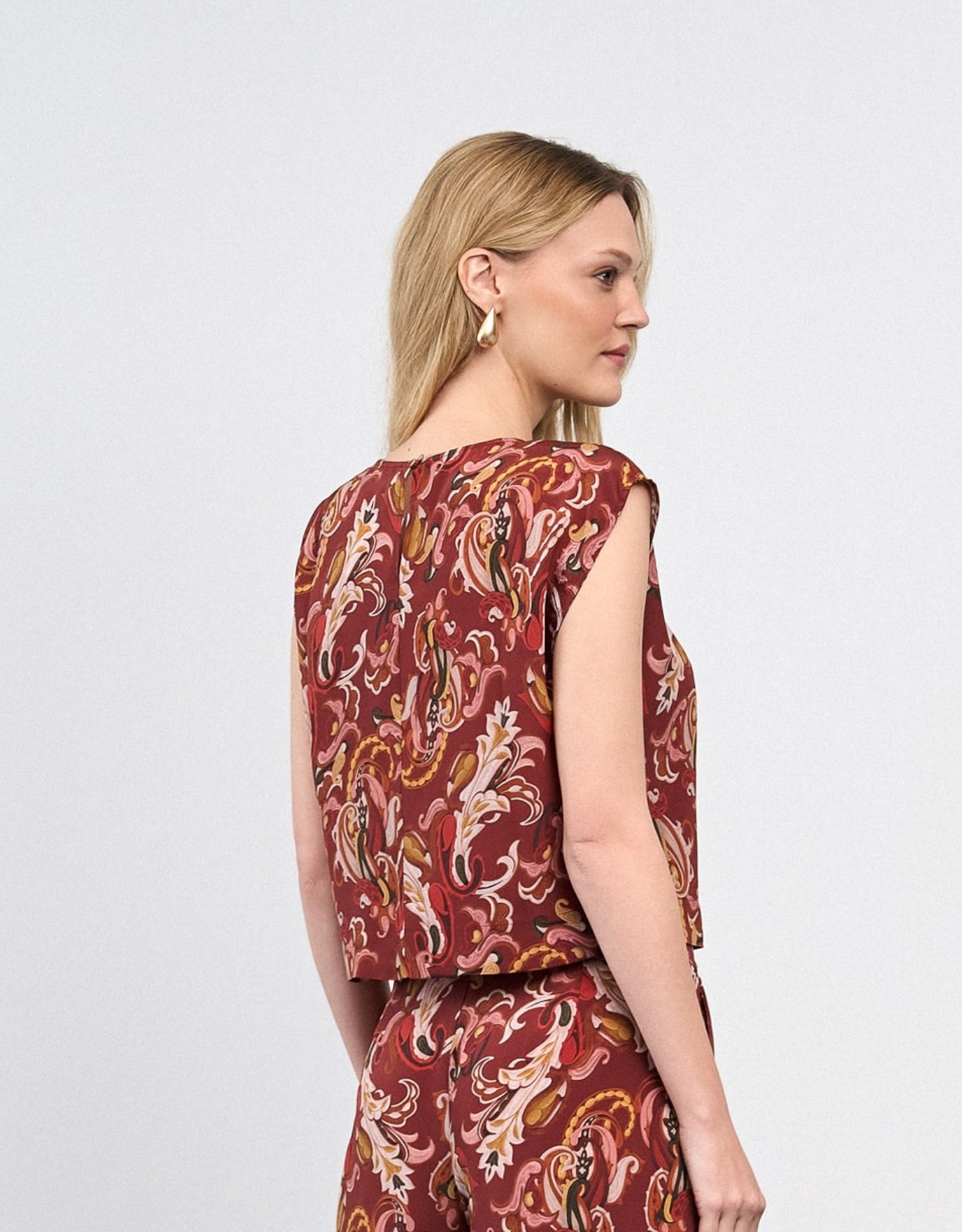 BLUSA MELINA MADRE REINA SEDA PAISLEY