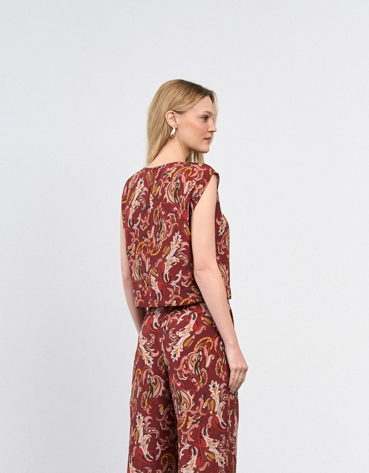 BLUSA MELINA MADRE REINA SEDA PAISLEY