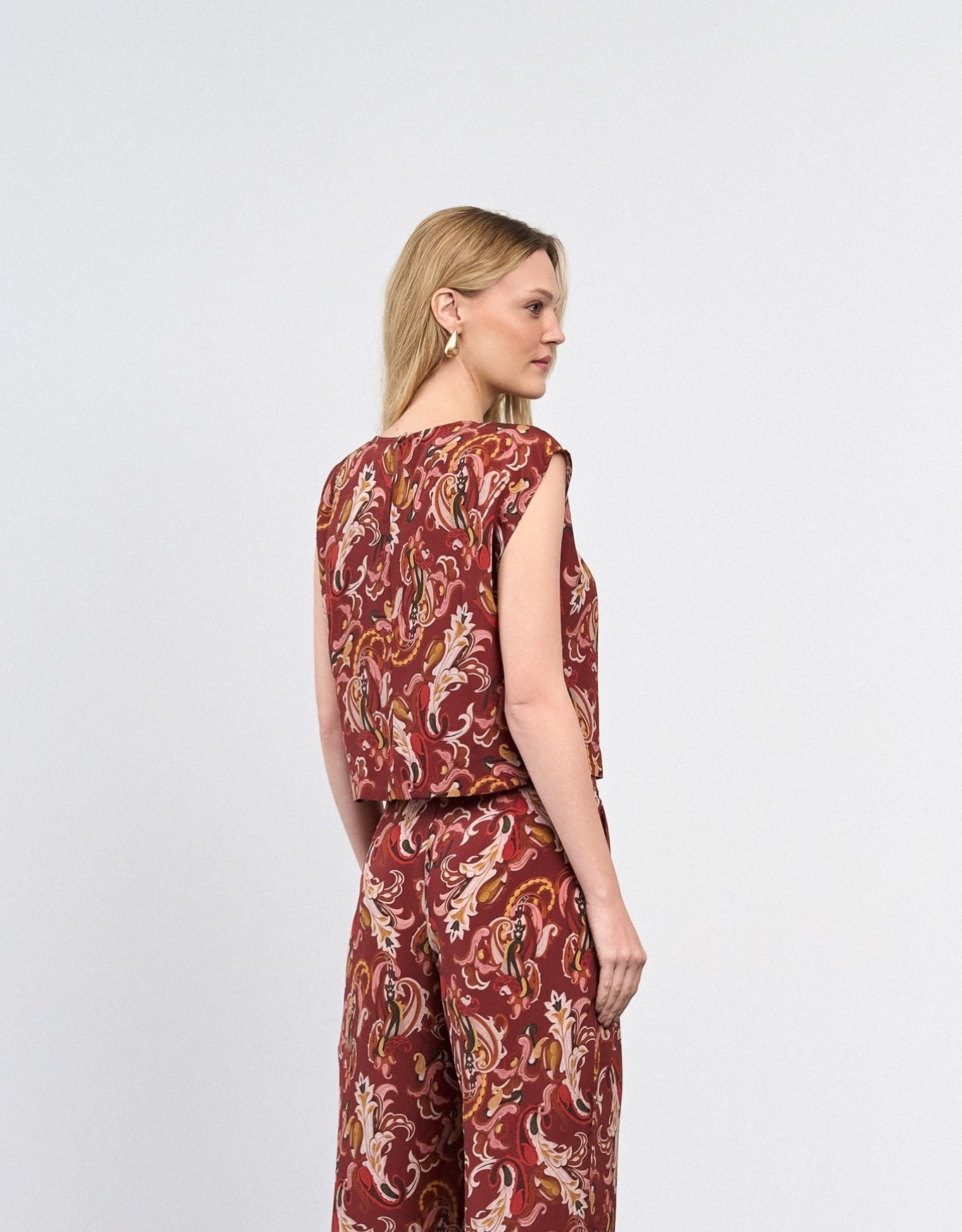 BLUSA MELINA MADRE REINA SEDA PAISLEY