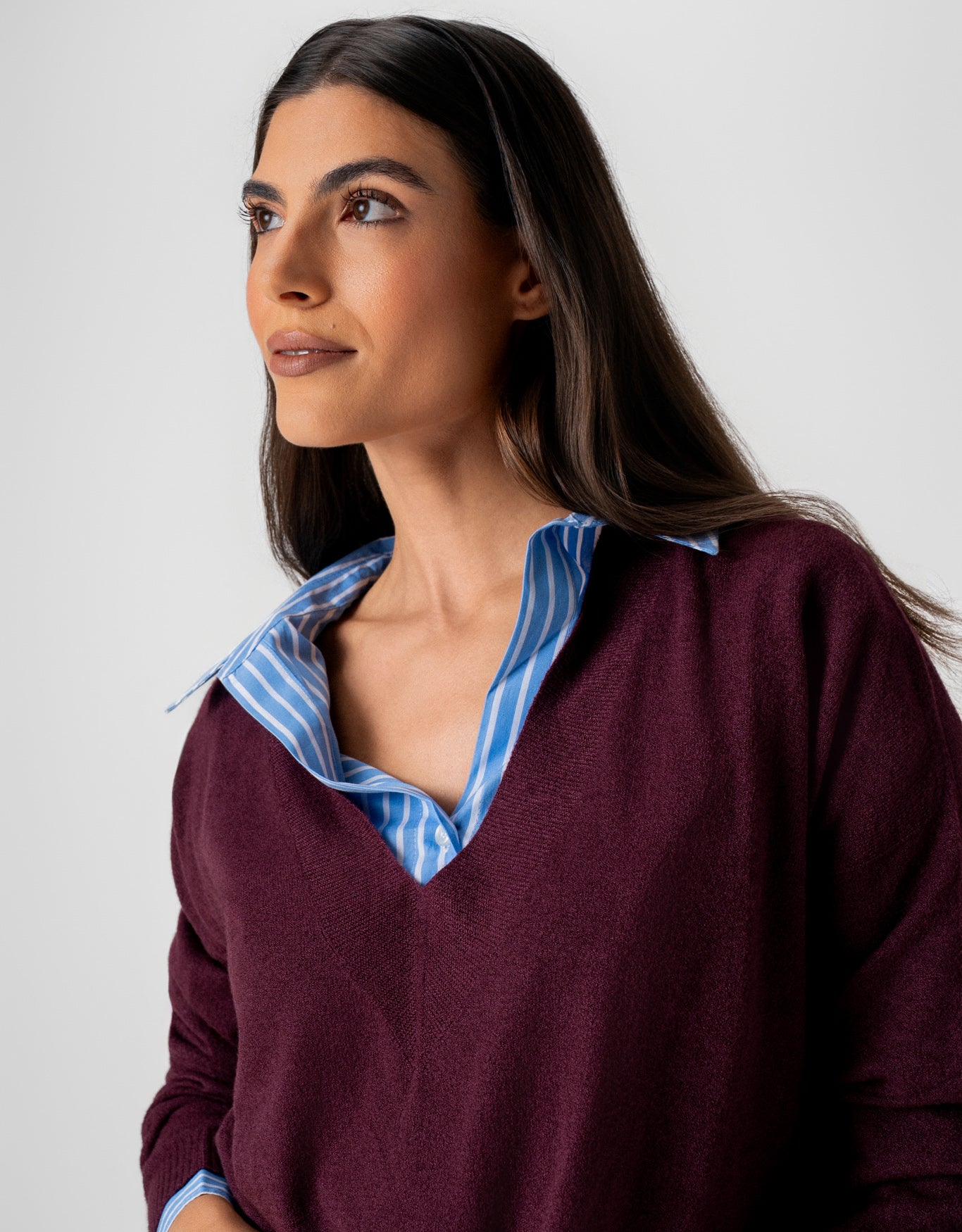 BLUSA MELINDA MADRE REINA TRICOT AMEIXA