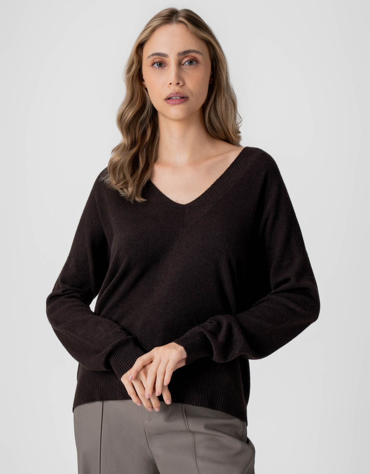 BLUSA MELINDA MADRE REINA TRICOT MARROM