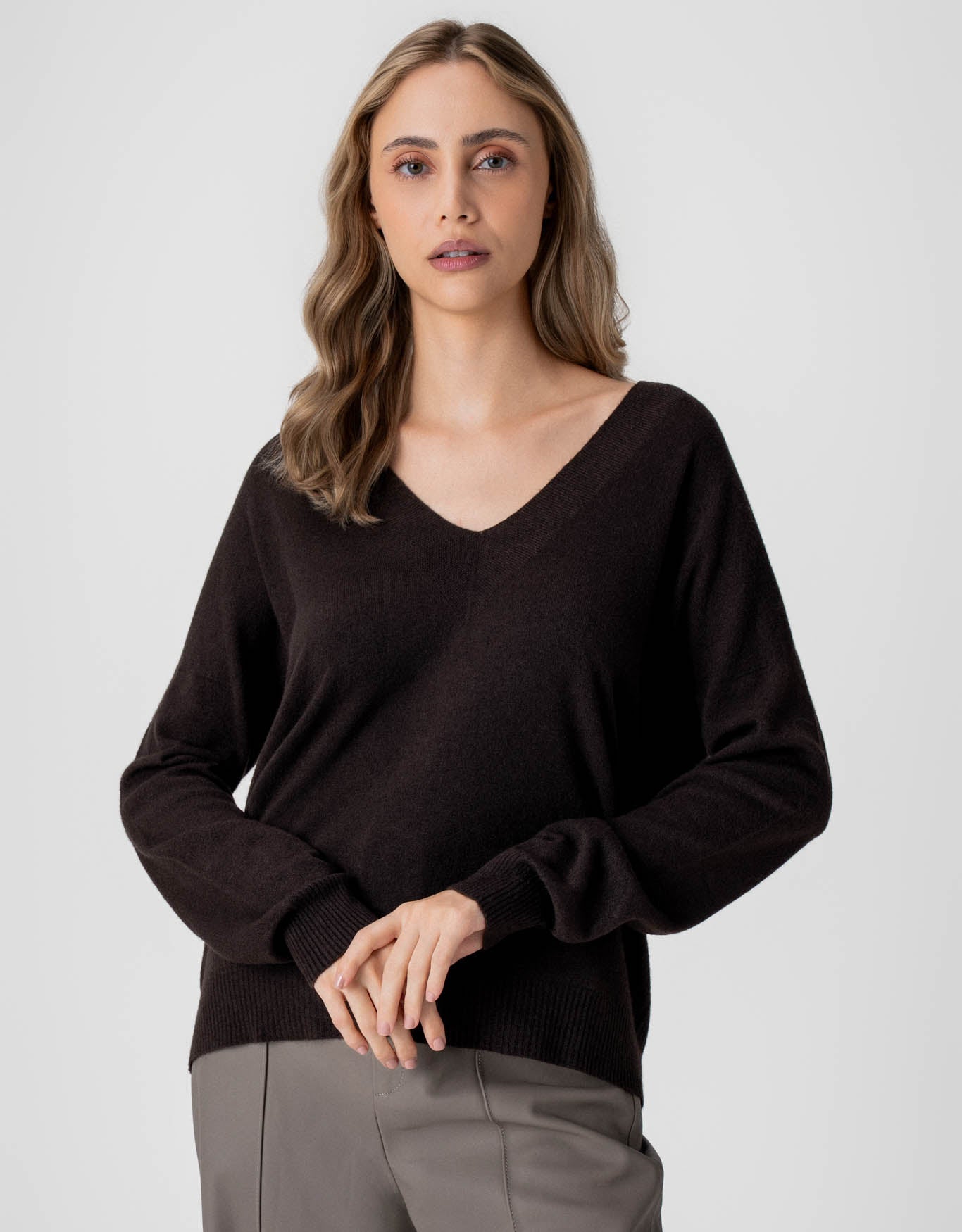 BLUSA MELINDA MADRE REINA TRICOT MARROM