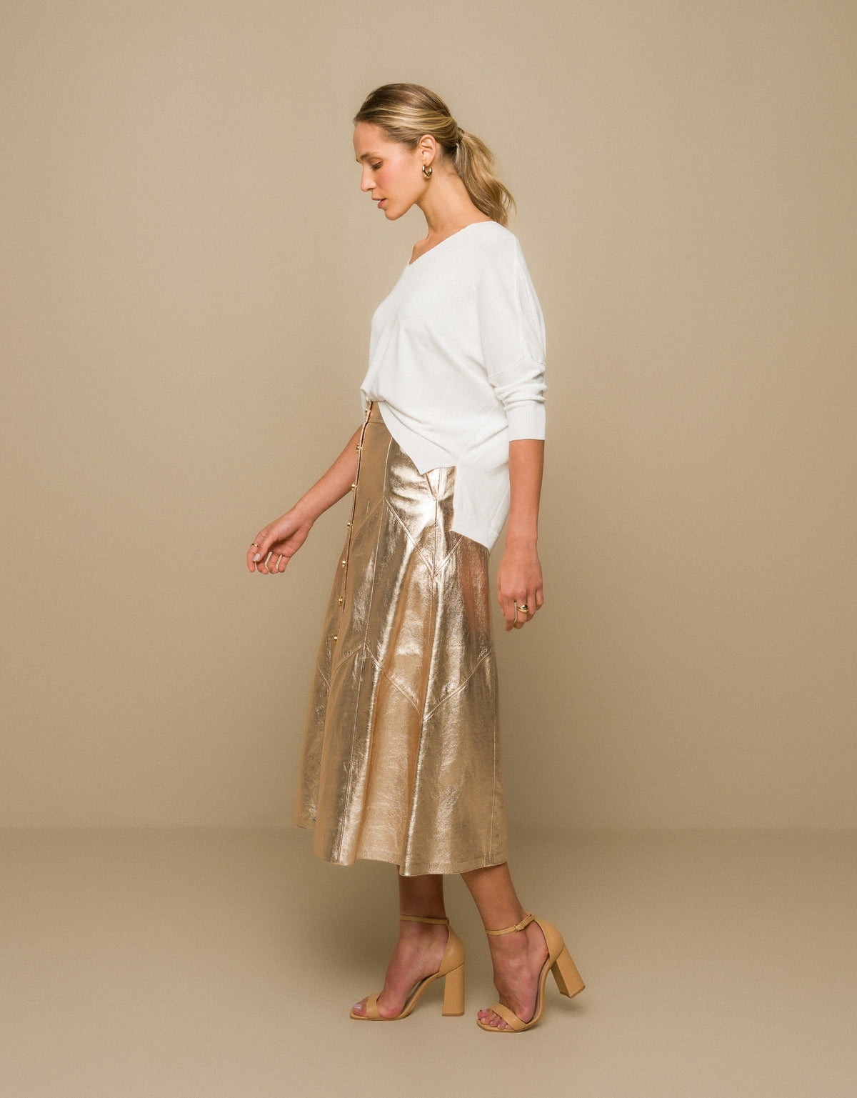 BLUSA OVER MADRE REINA TRICOT BRANCO