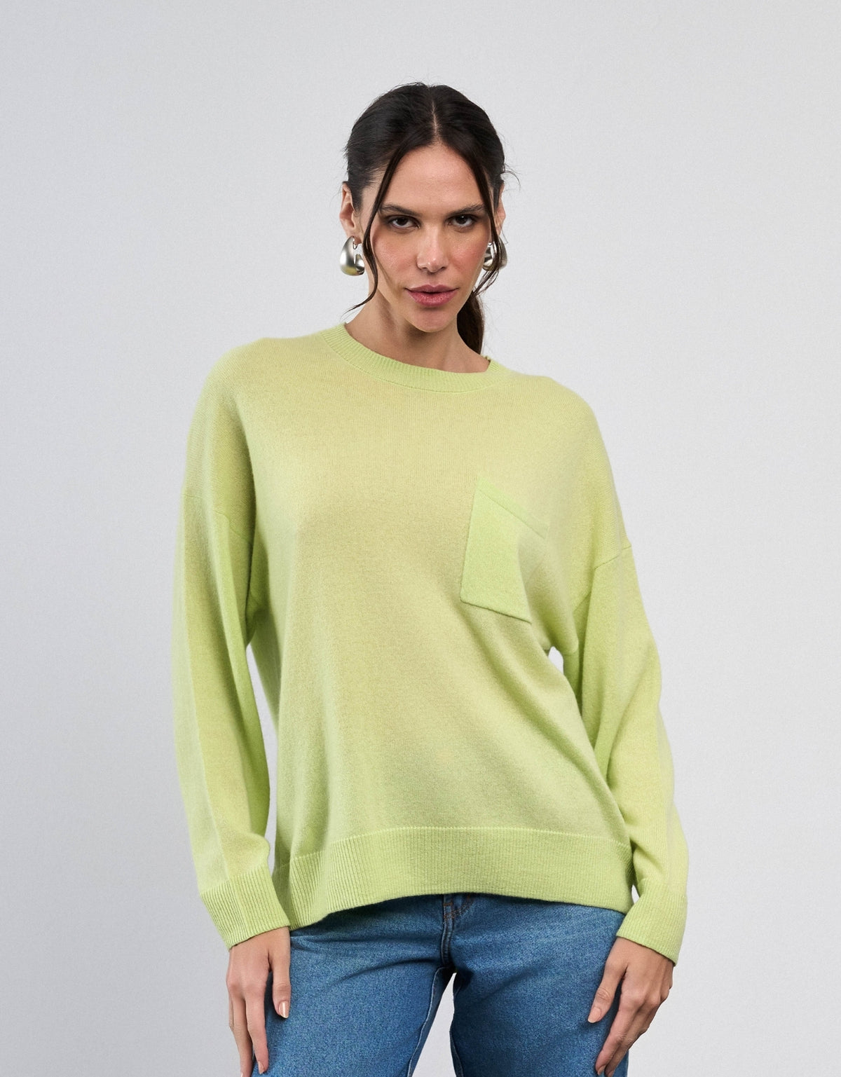 BLUSA RAFAELA MADRE REINA CASHMERE VERDE SHADOW