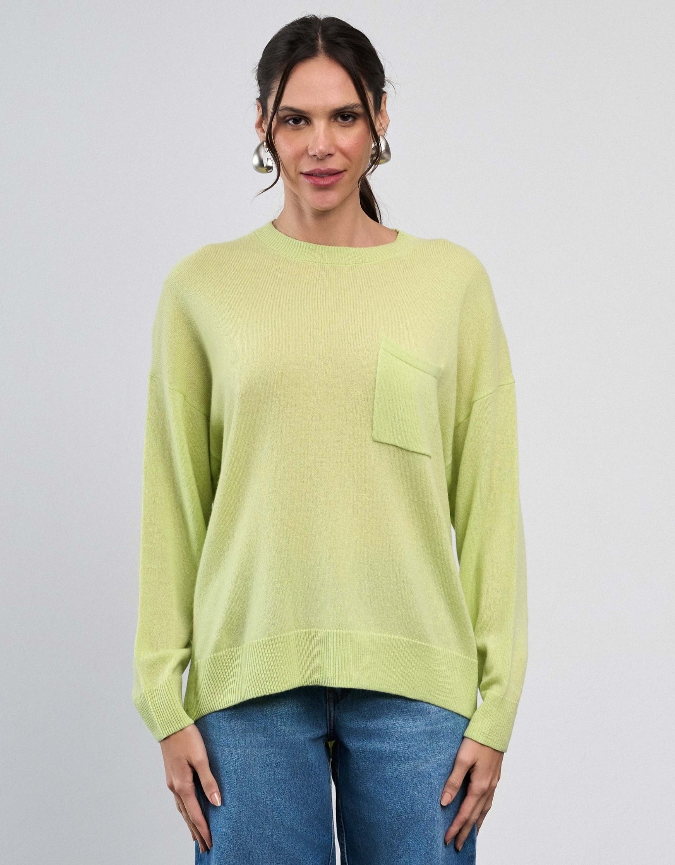 BLUSA RAFAELA MADRE REINA CASHMERE VERDE SHADOW