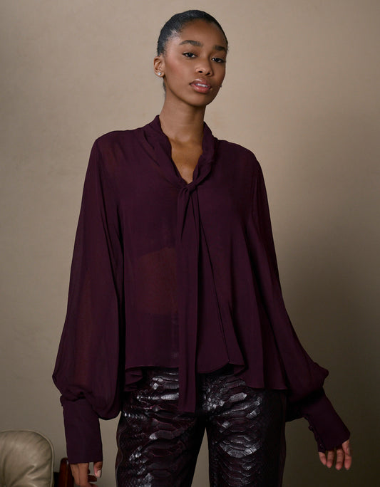 BLUSA SAMANTHA MADRE REINA BERINJELA