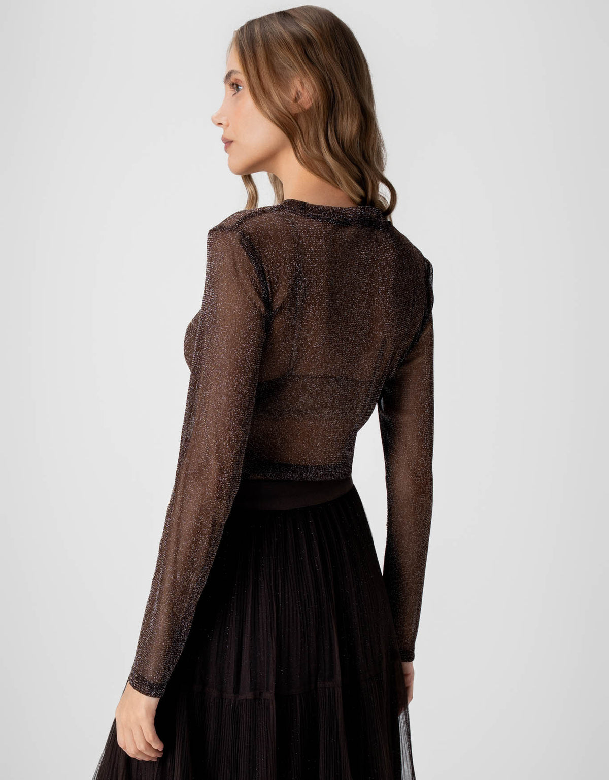 BLUSA VITORIA MADRE REINA CHOCOLATE