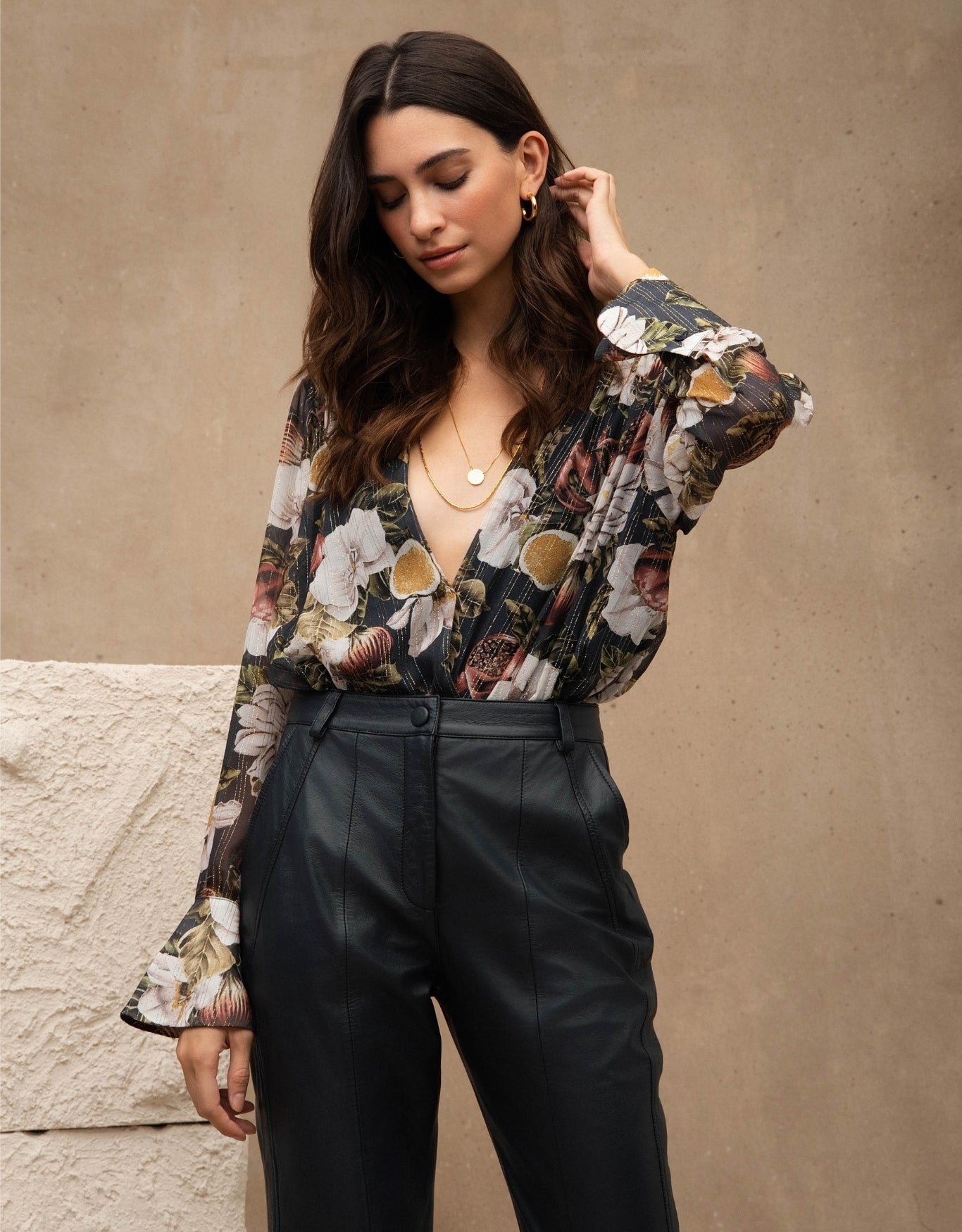 BODY SIENA MADRE REINA SEDA ESTAMPADO