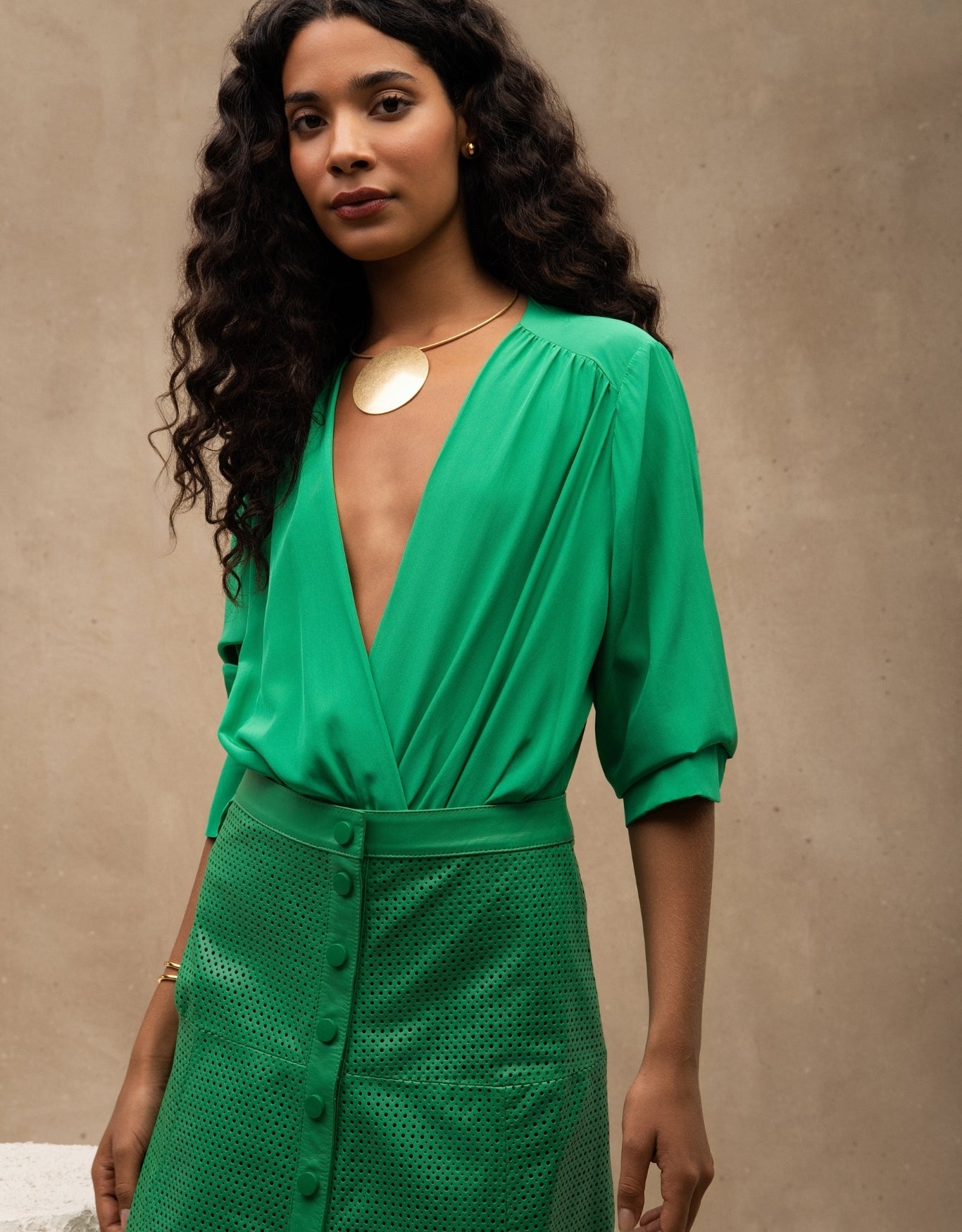 BODY SIENA MADRE REINA SILK VERDE ESMERALDA