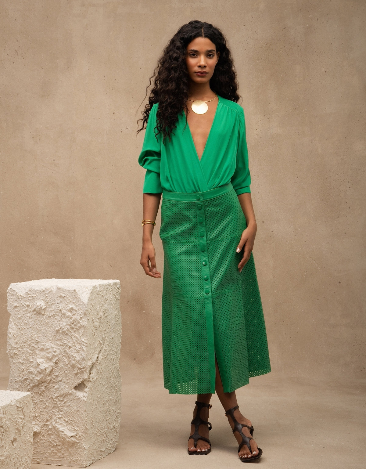 BODY SIENA MADRE REINA SILK VERDE ESMERALDA